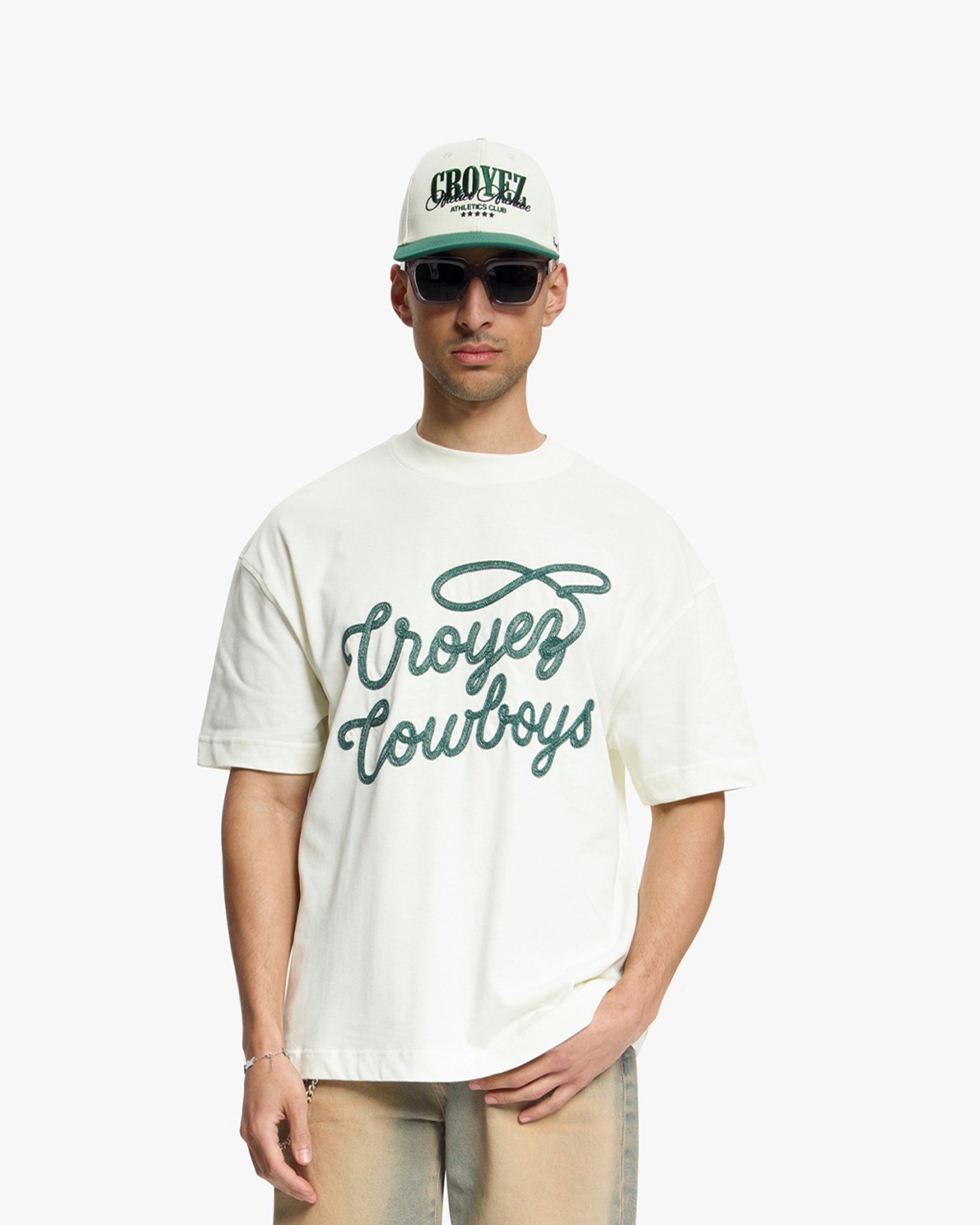 Croyez Cowboys T-Shirt- Off-White