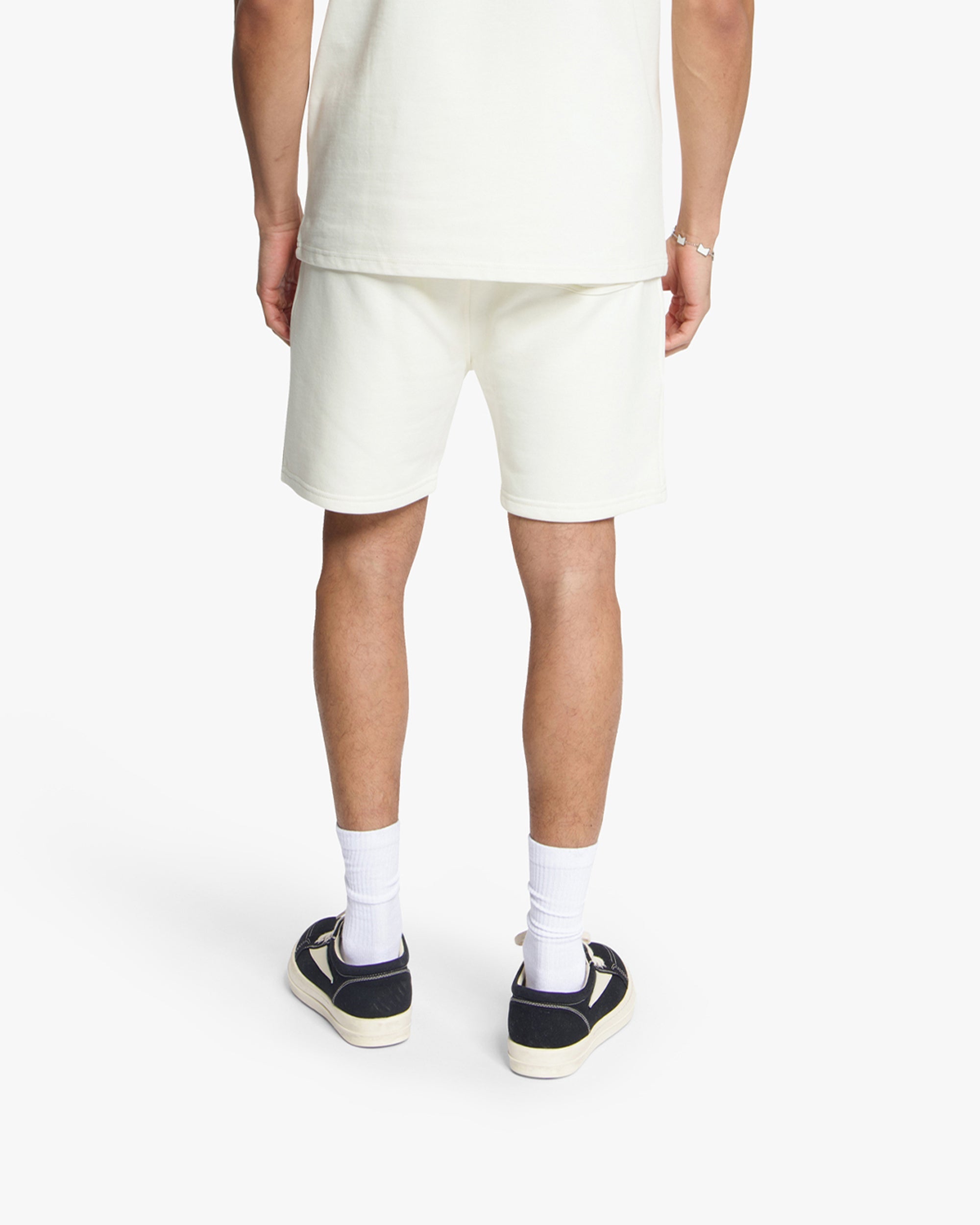 Croyez Overlay Fraternite Shorts- Off-White