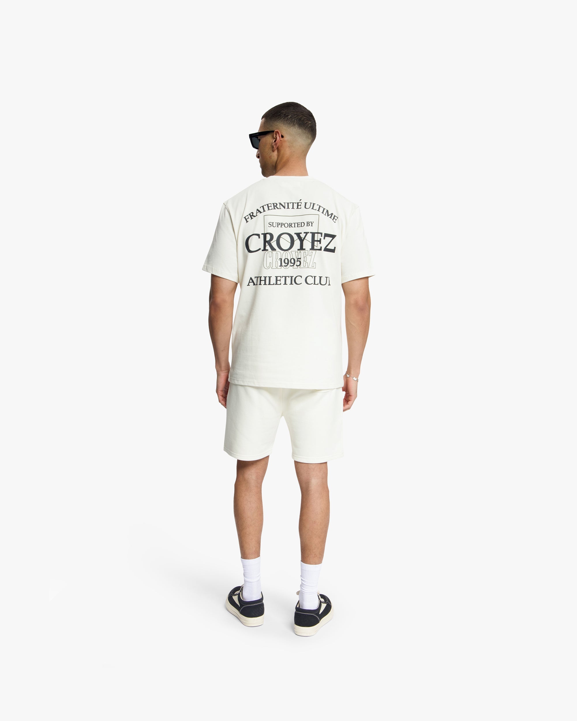 Croyez Overlay Fraternite T-Shirt- Off-White
