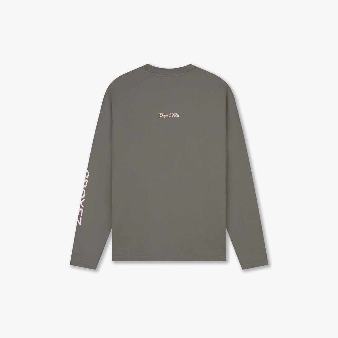 Croyez Contour De La Fleur T-Shirt- Washed Brown
