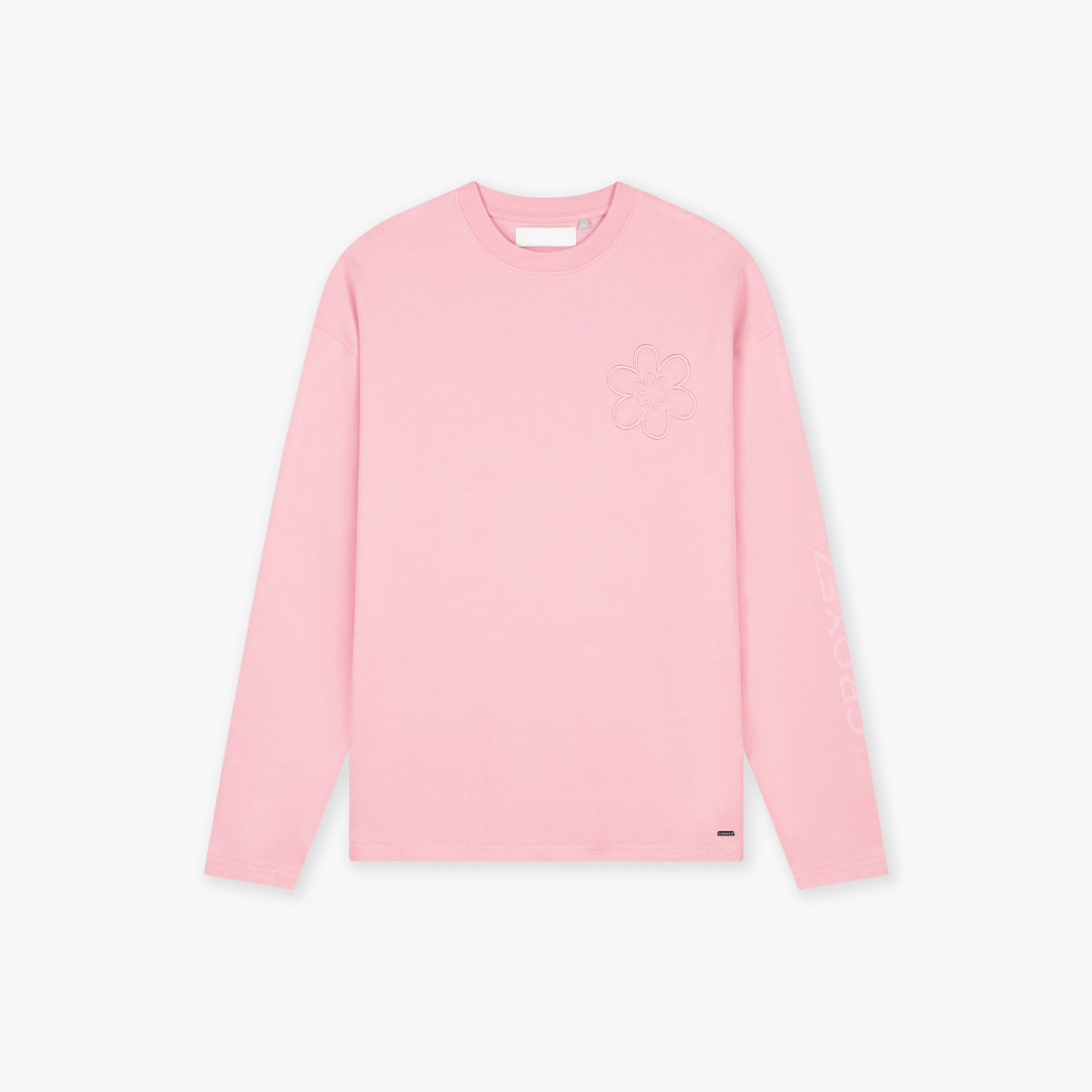 Croyez Contour De La Fleur Longsleeve- Pink