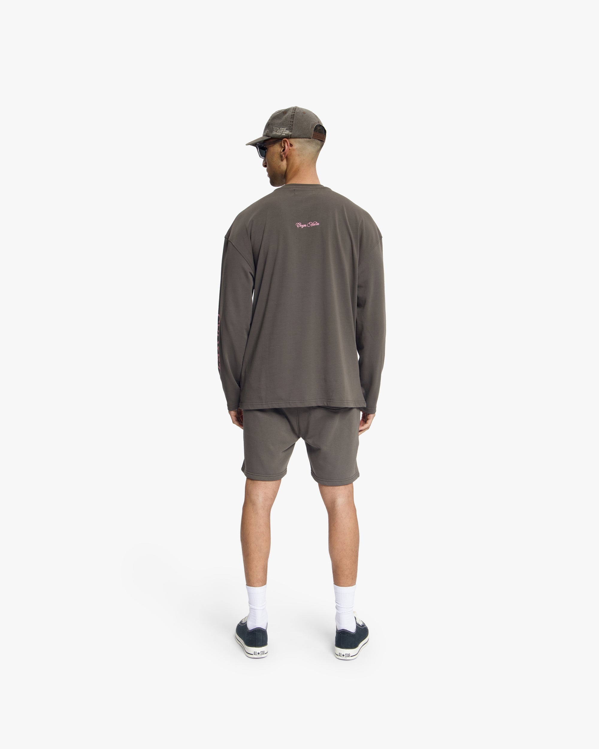Croyez Contour De La Fleur T-Shirt- Washed Brown