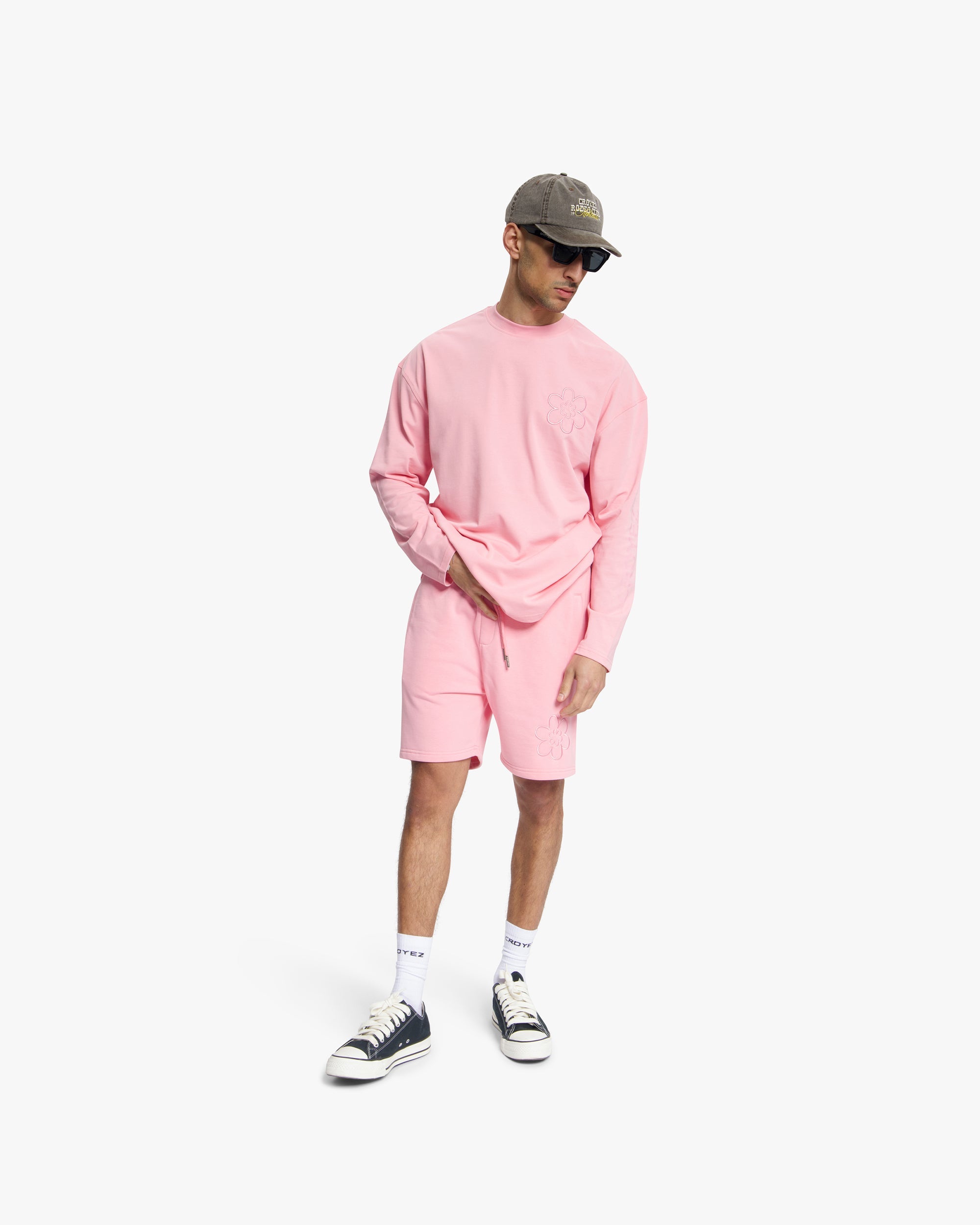 Croyez Contour De La Fleur Longsleeve- Pink