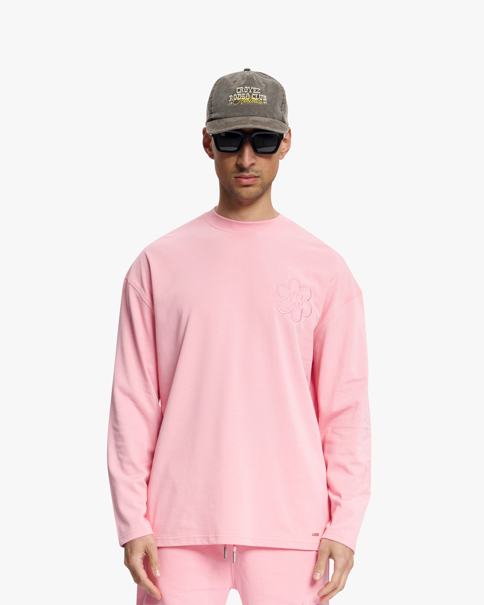 Croyez Contour De La Fleur Longsleeve- Pink