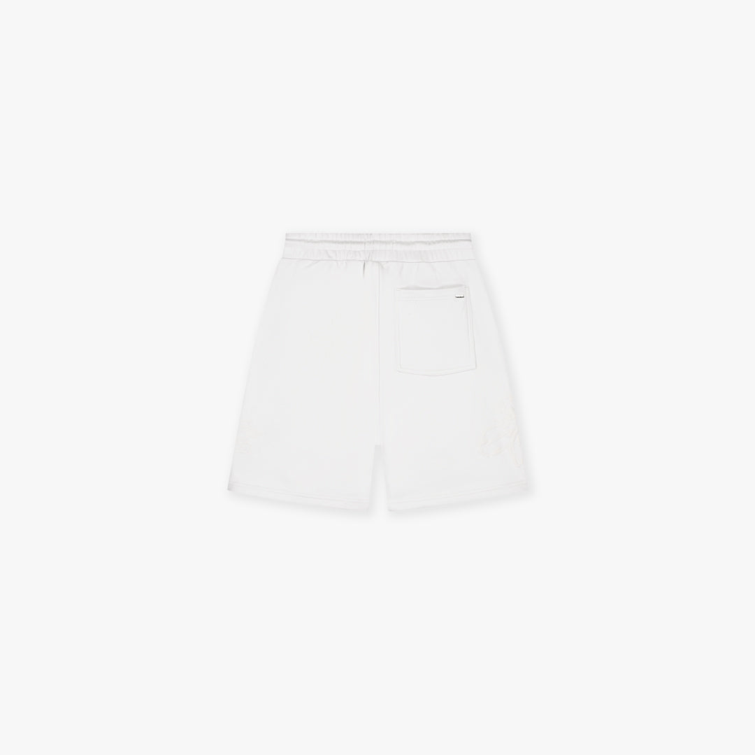Croyez Initial Flower Shorts- Light Grey