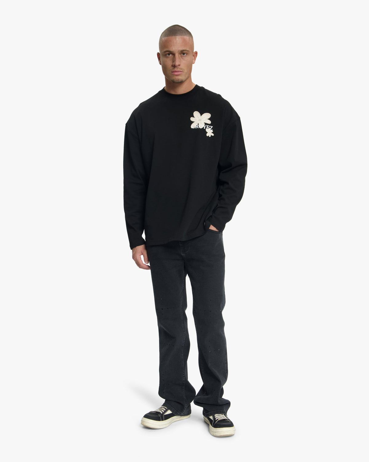 Croyez Botanique Longsleeve T-Shirt- White