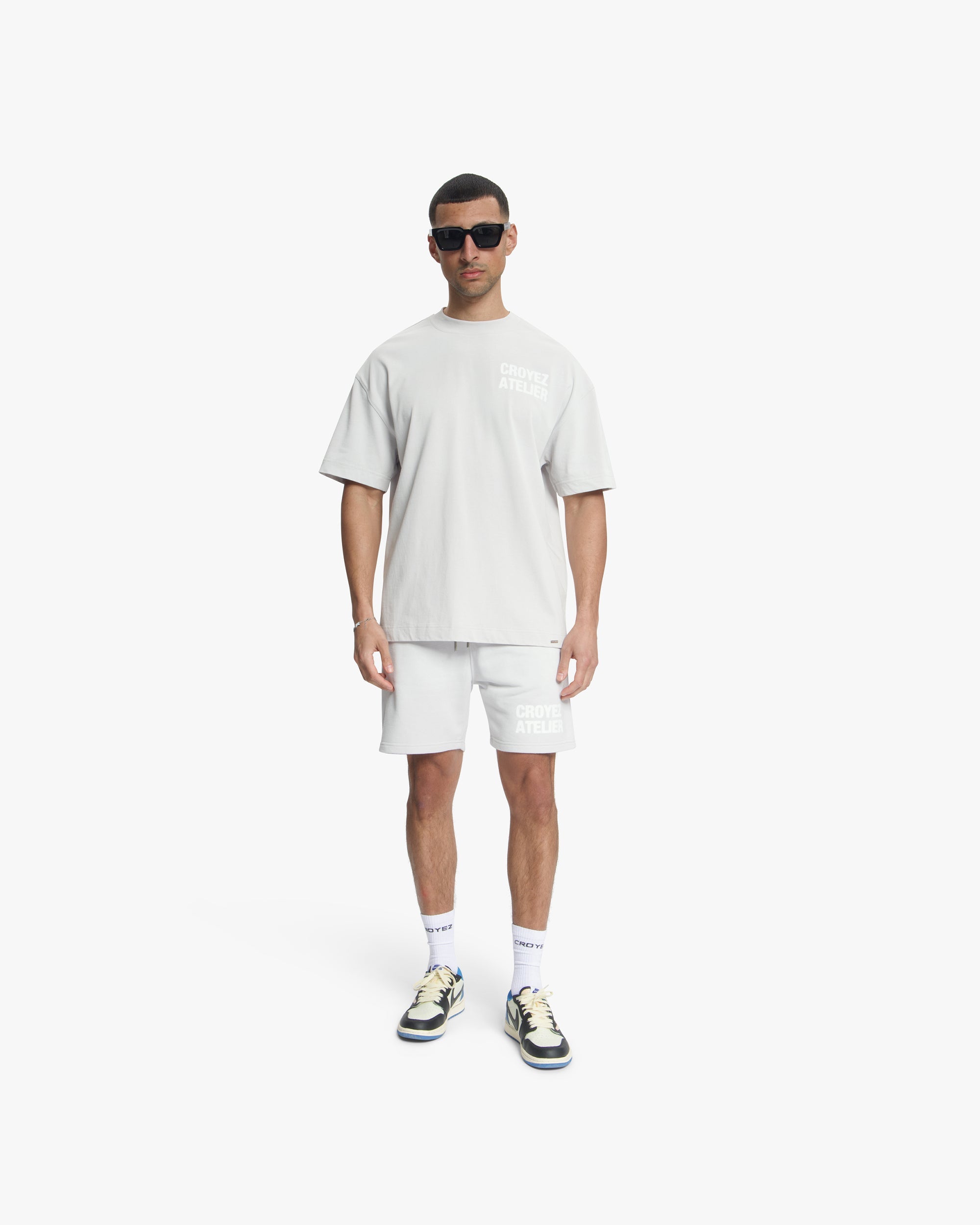 Croyez Sprayed Atelier T-Shirt- Light Grey