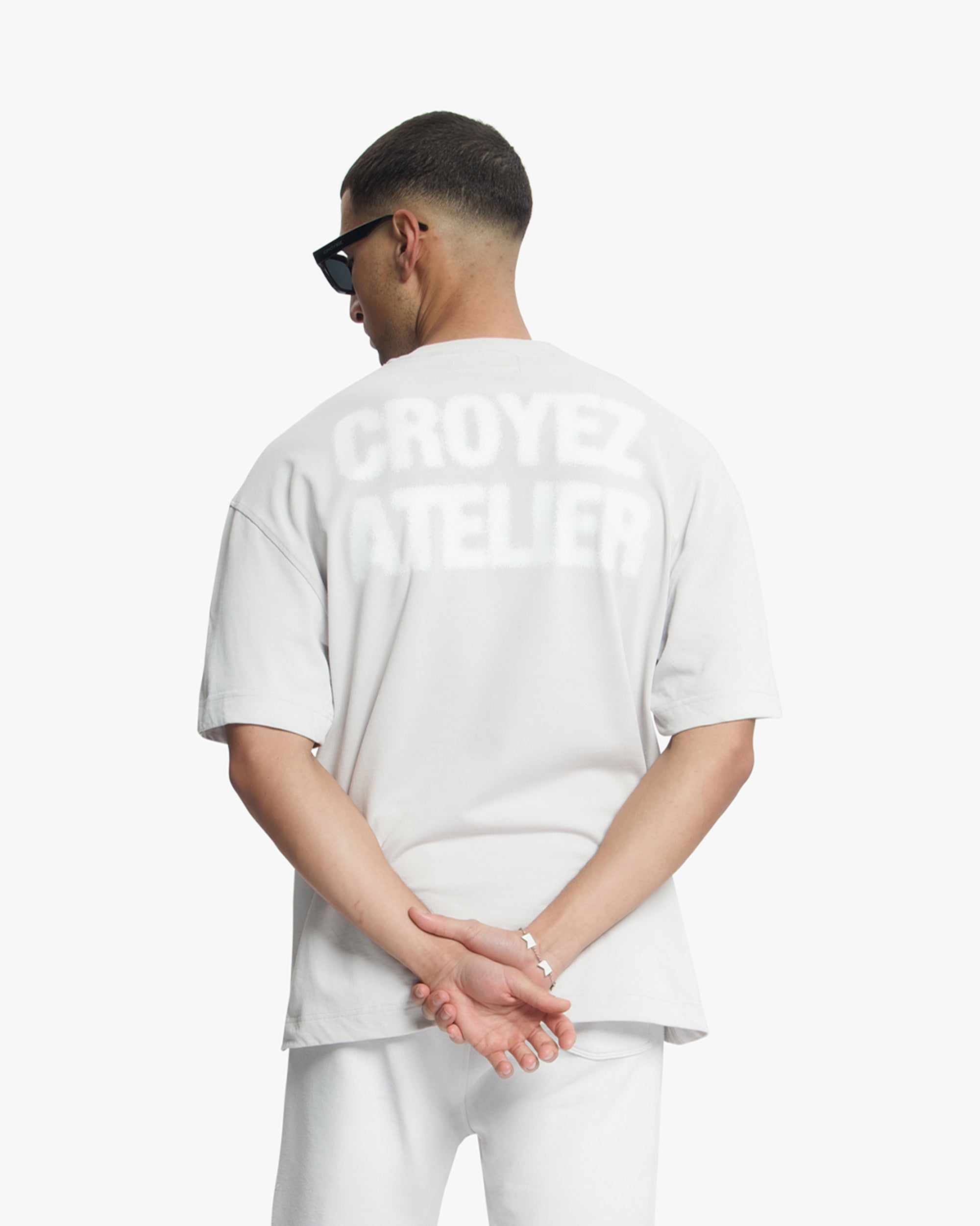 Croyez Sprayed Atelier T-Shirt- Light Grey
