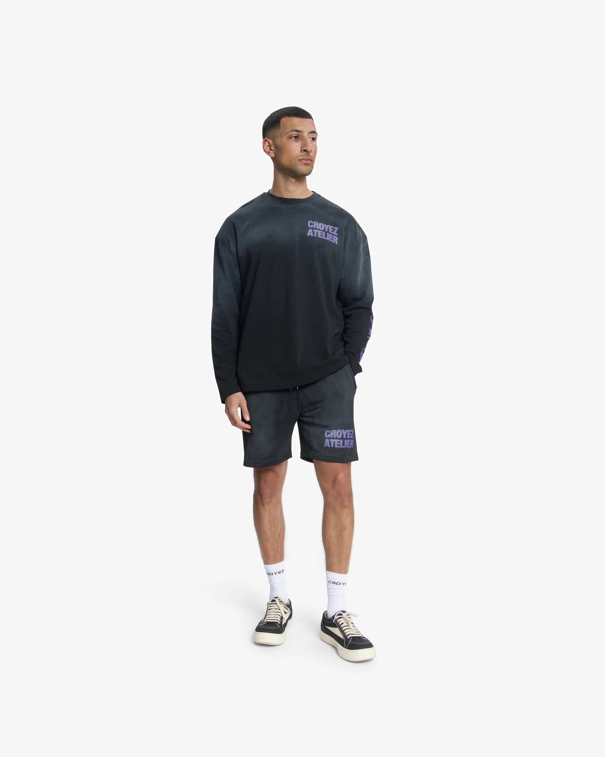 Croyez Sprayed Atelier Longsleeve- Black