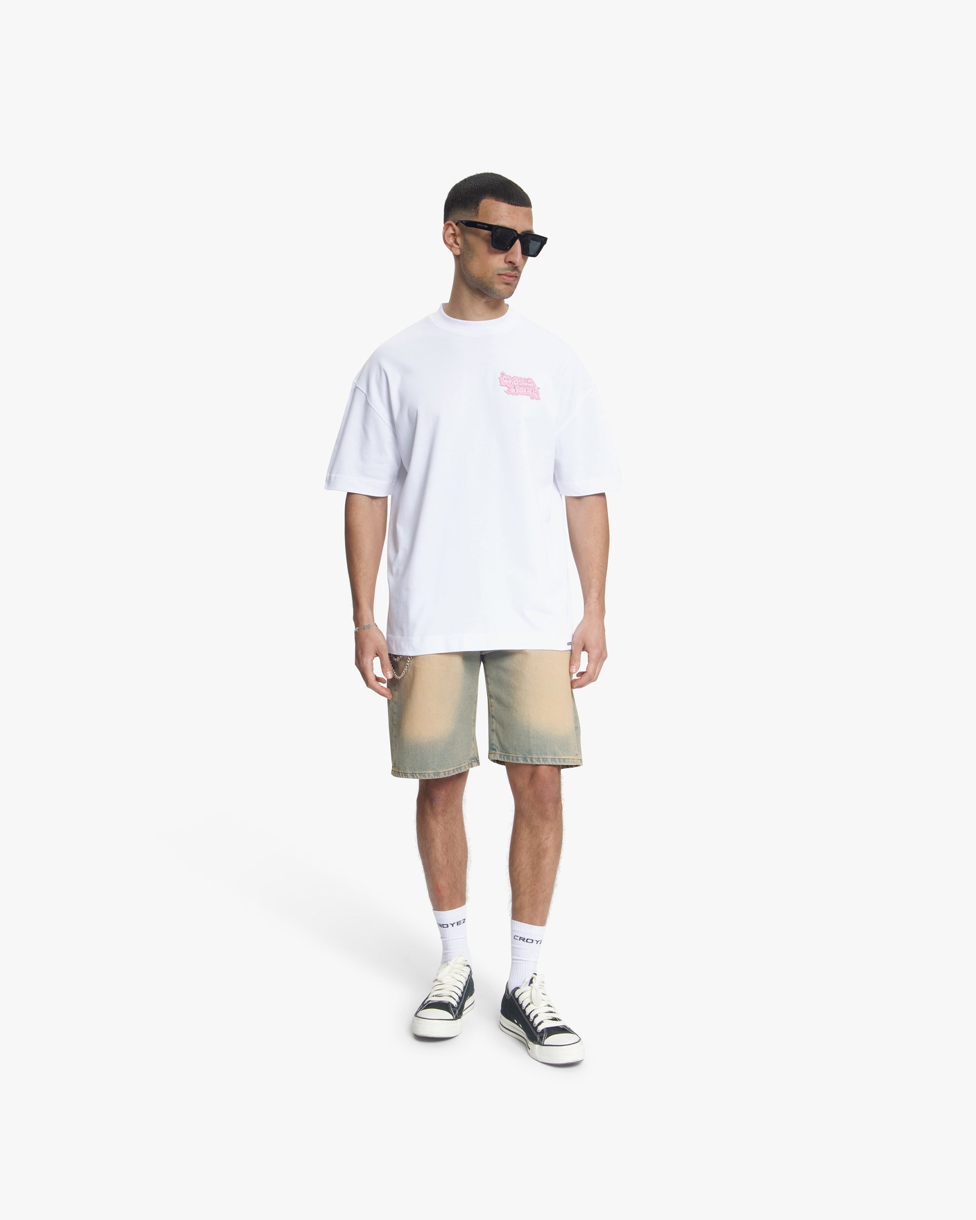 Croyez Fleur Heureuse T-Shirt- White