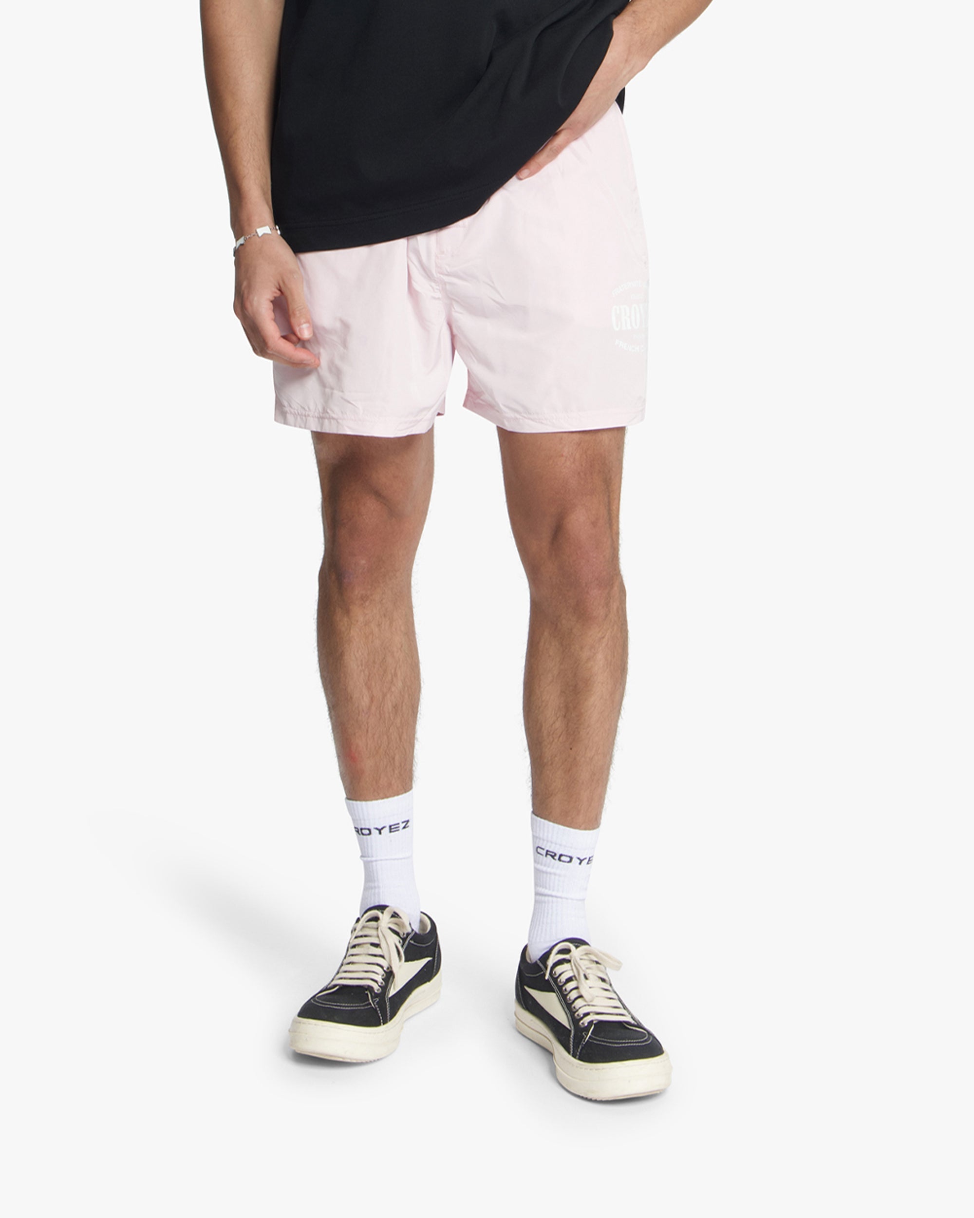 Croyez Stamp Swim Short- Pink