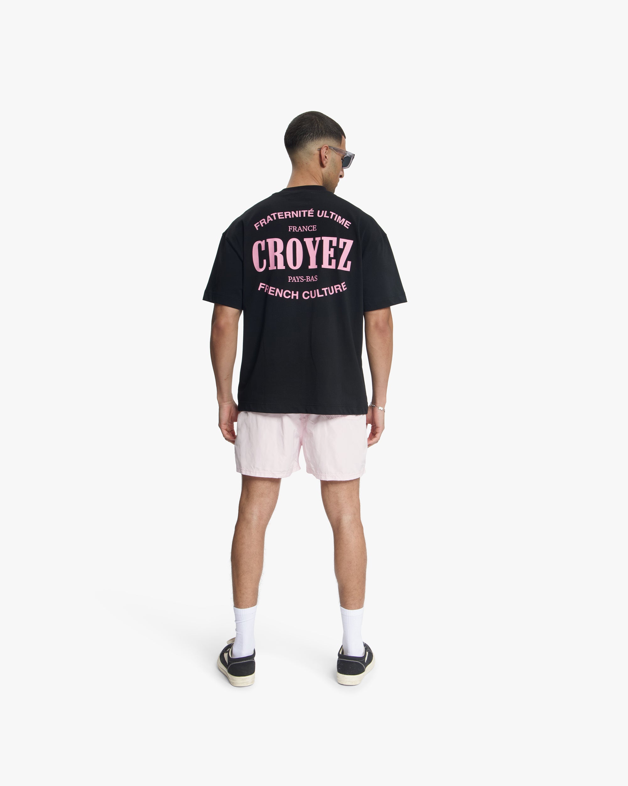 Croyez Stamp Swim Short- Pink