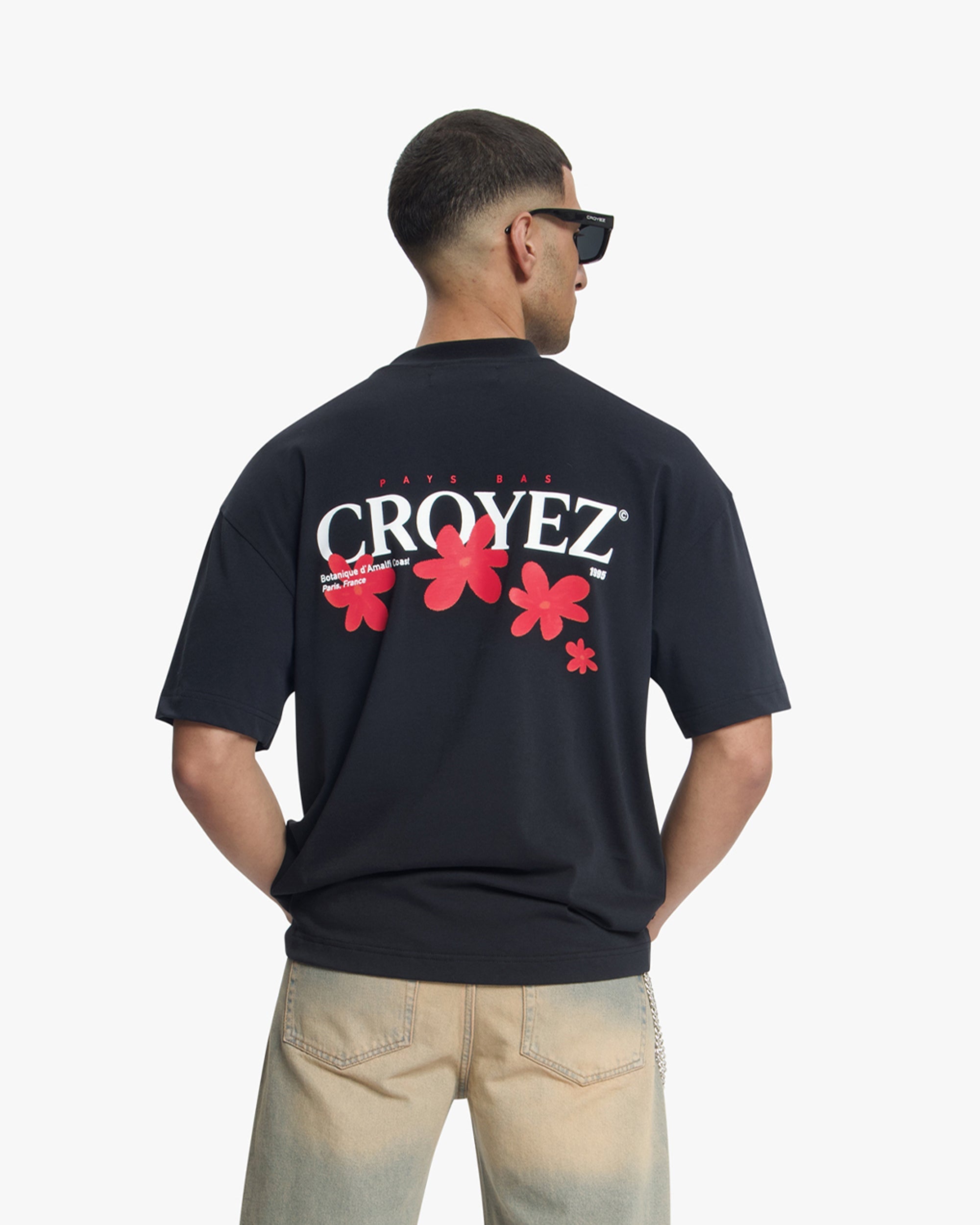 Croyez Botanique T-Shirt- Black/Red