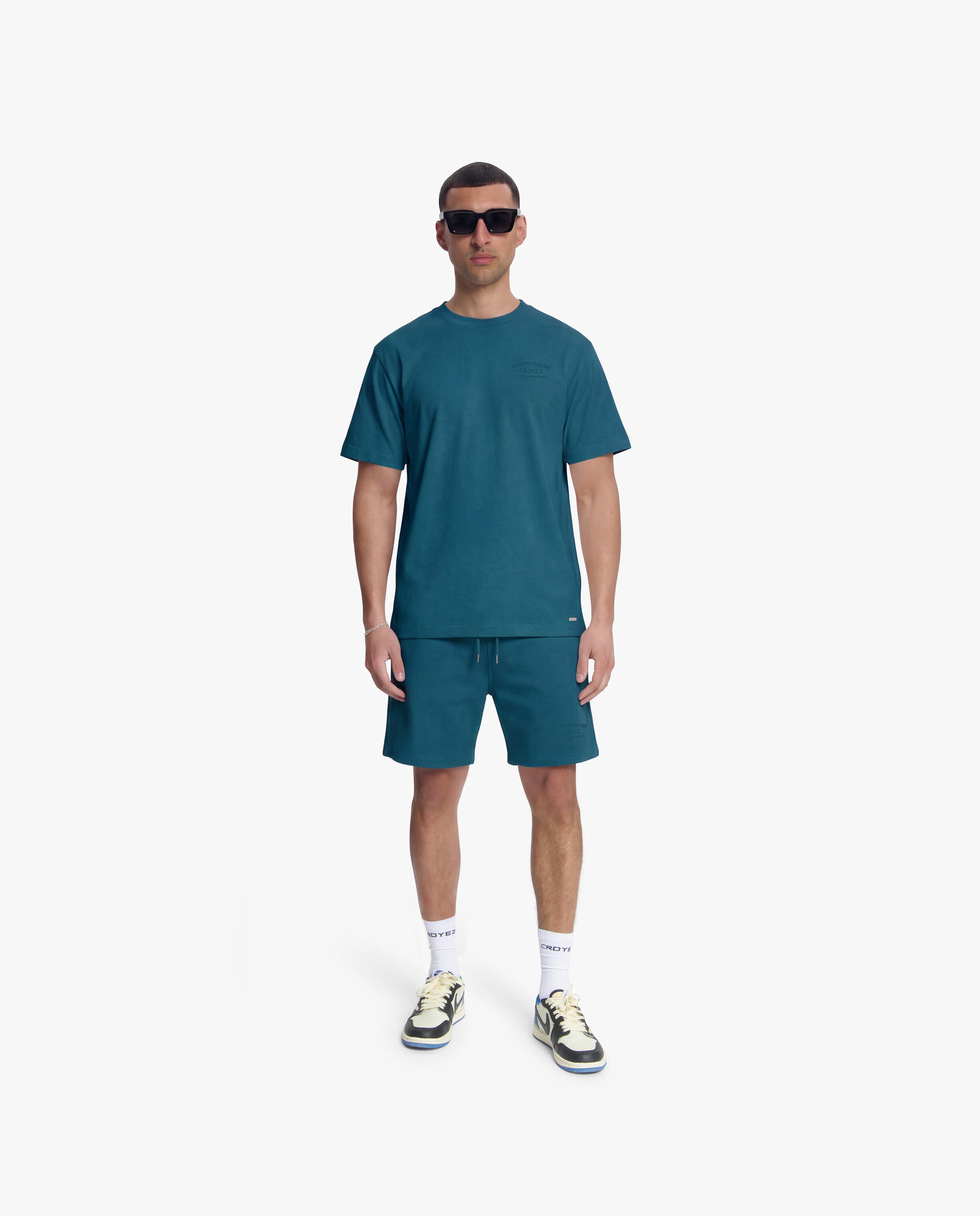 Croyez Original Fraternite Shorts- Dark Teal