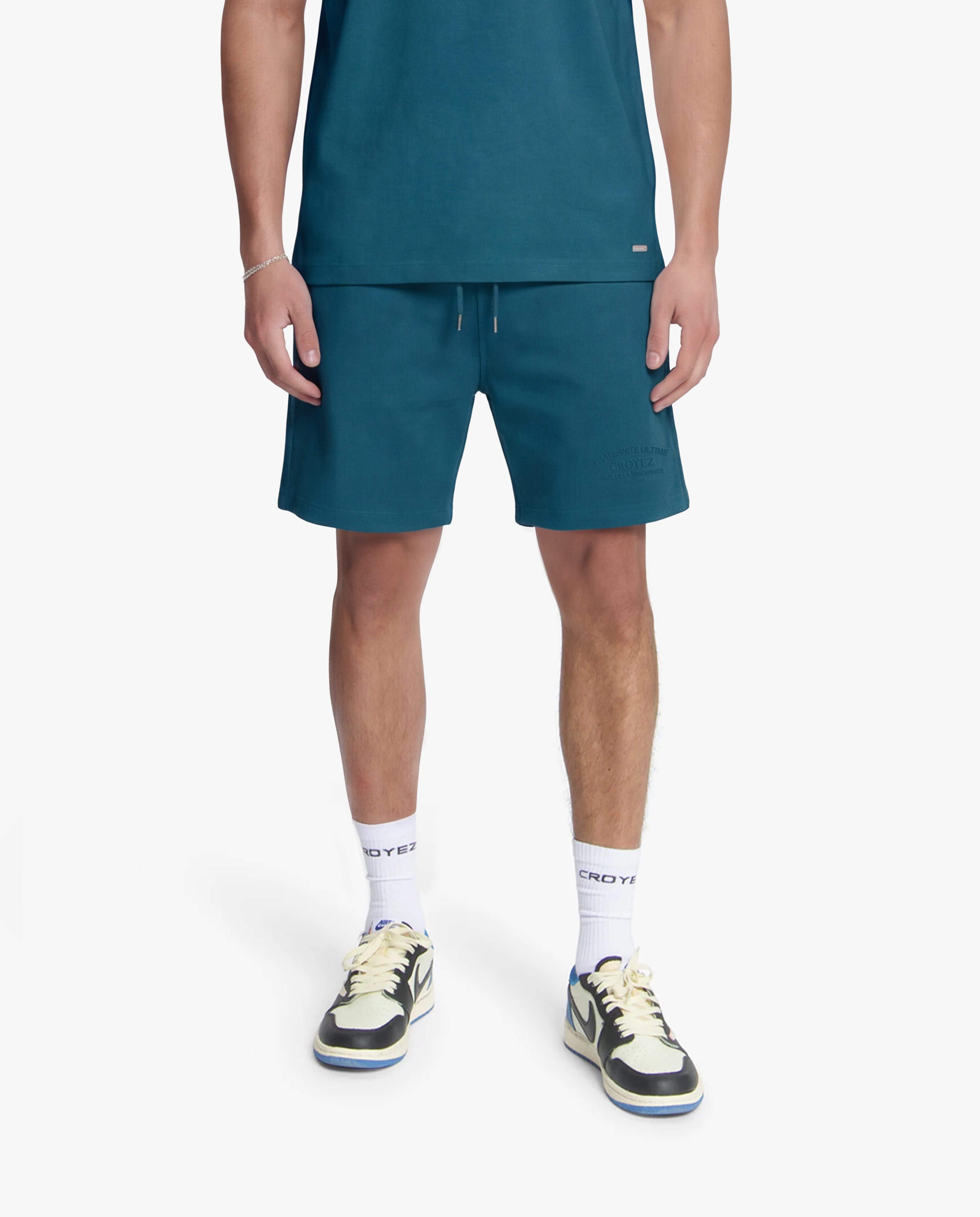 Croyez Original Fraternite Shorts- Dark Teal