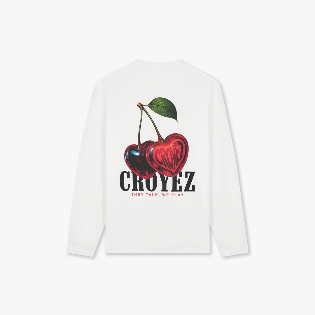 Croyez Cerise D'Amour Longsleeve- White