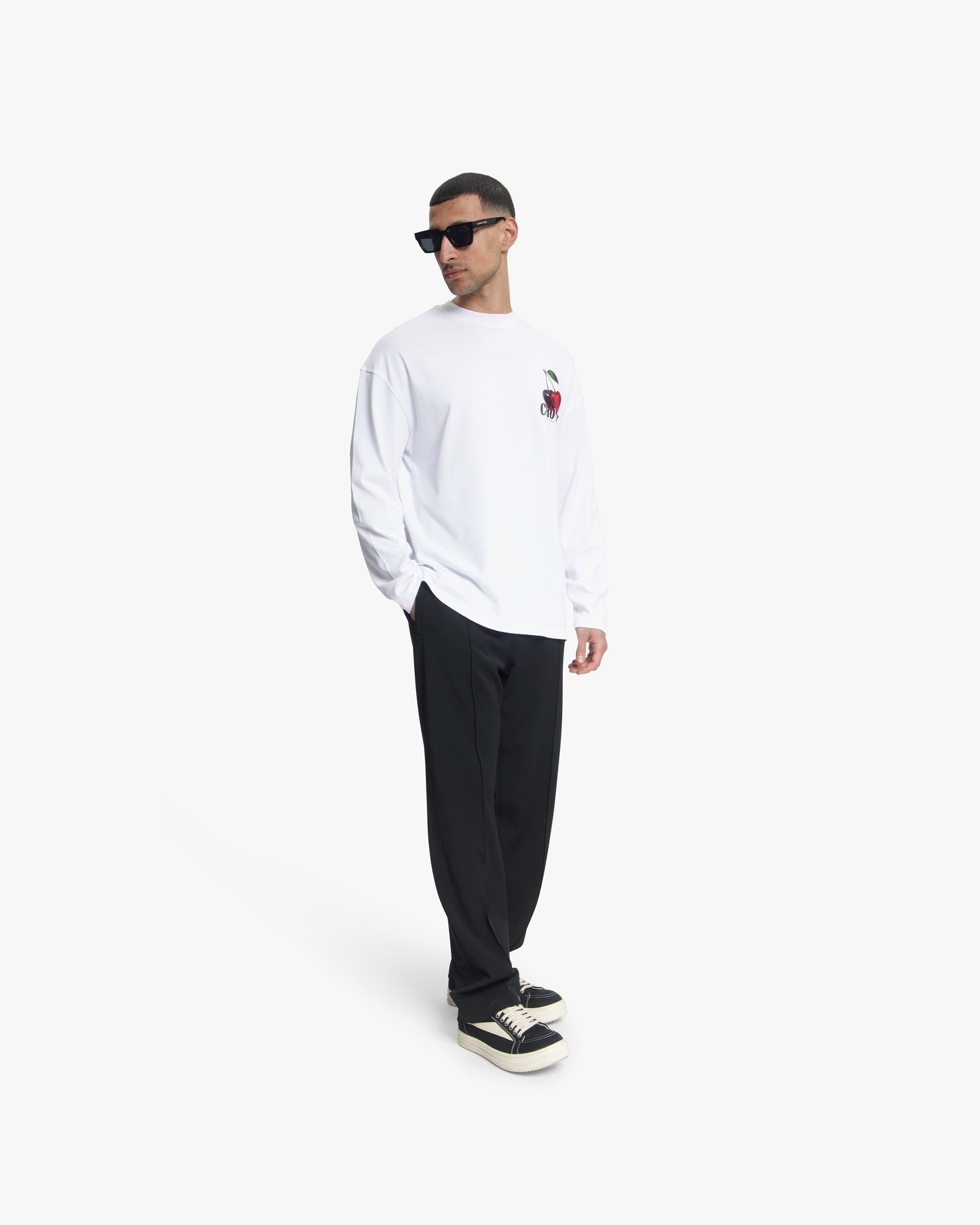 Croyez Cerise D'Amour Longsleeve- White