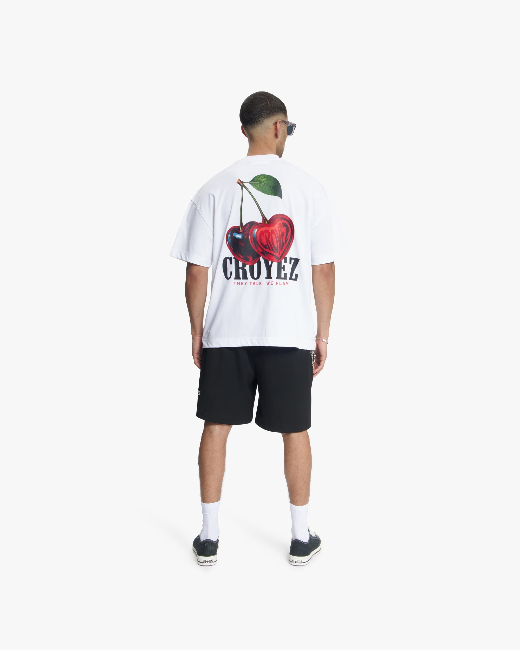 Croyez Etiquette Straight Chino Shorts- Black