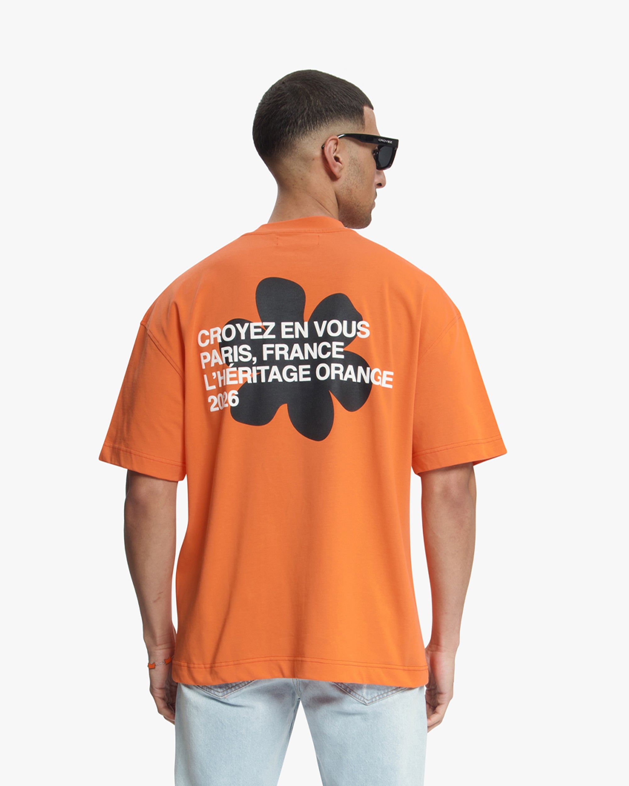 Croyez Silhoutte T-Shirt- Orange