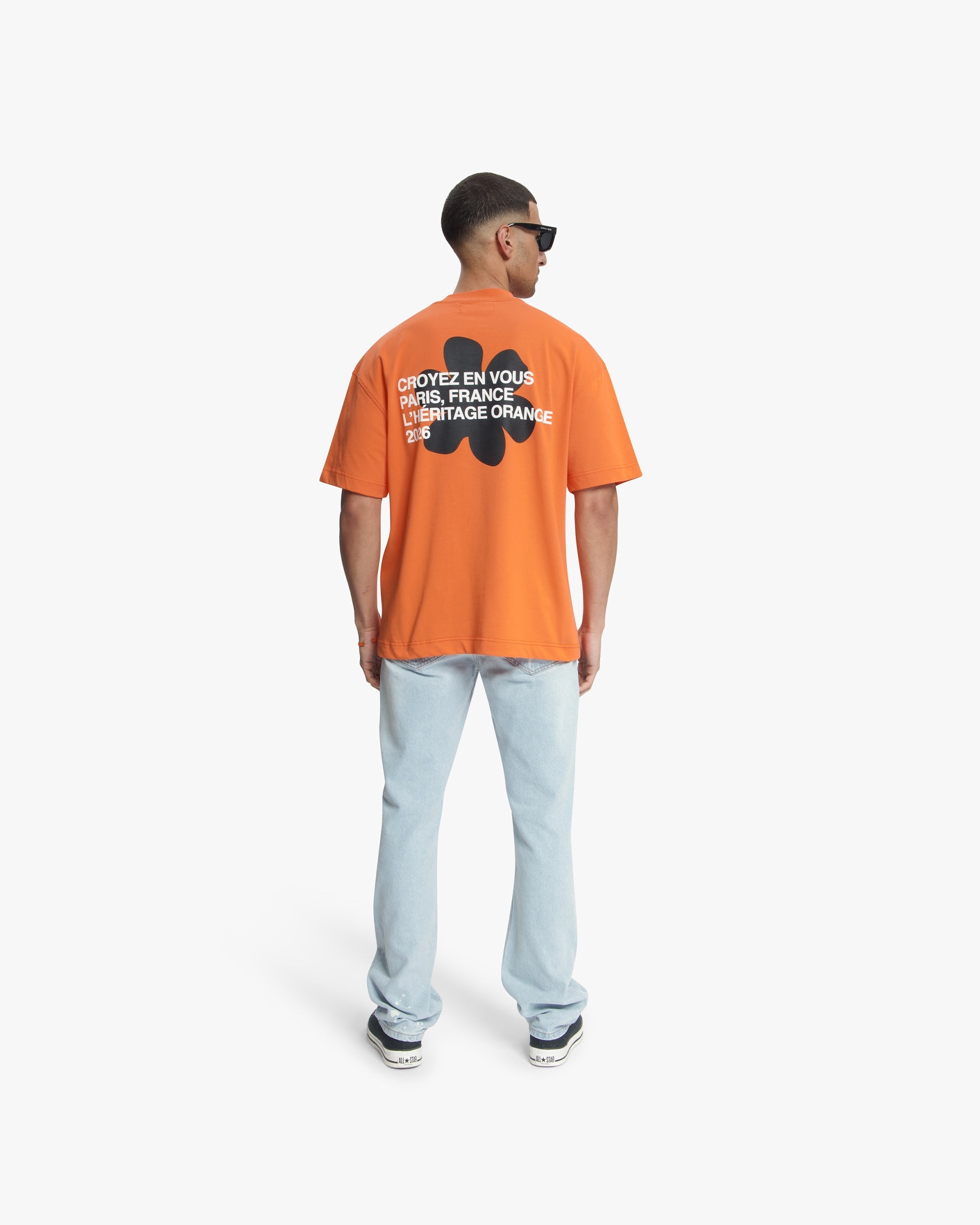 Croyez Silhoutte T-Shirt- Orange