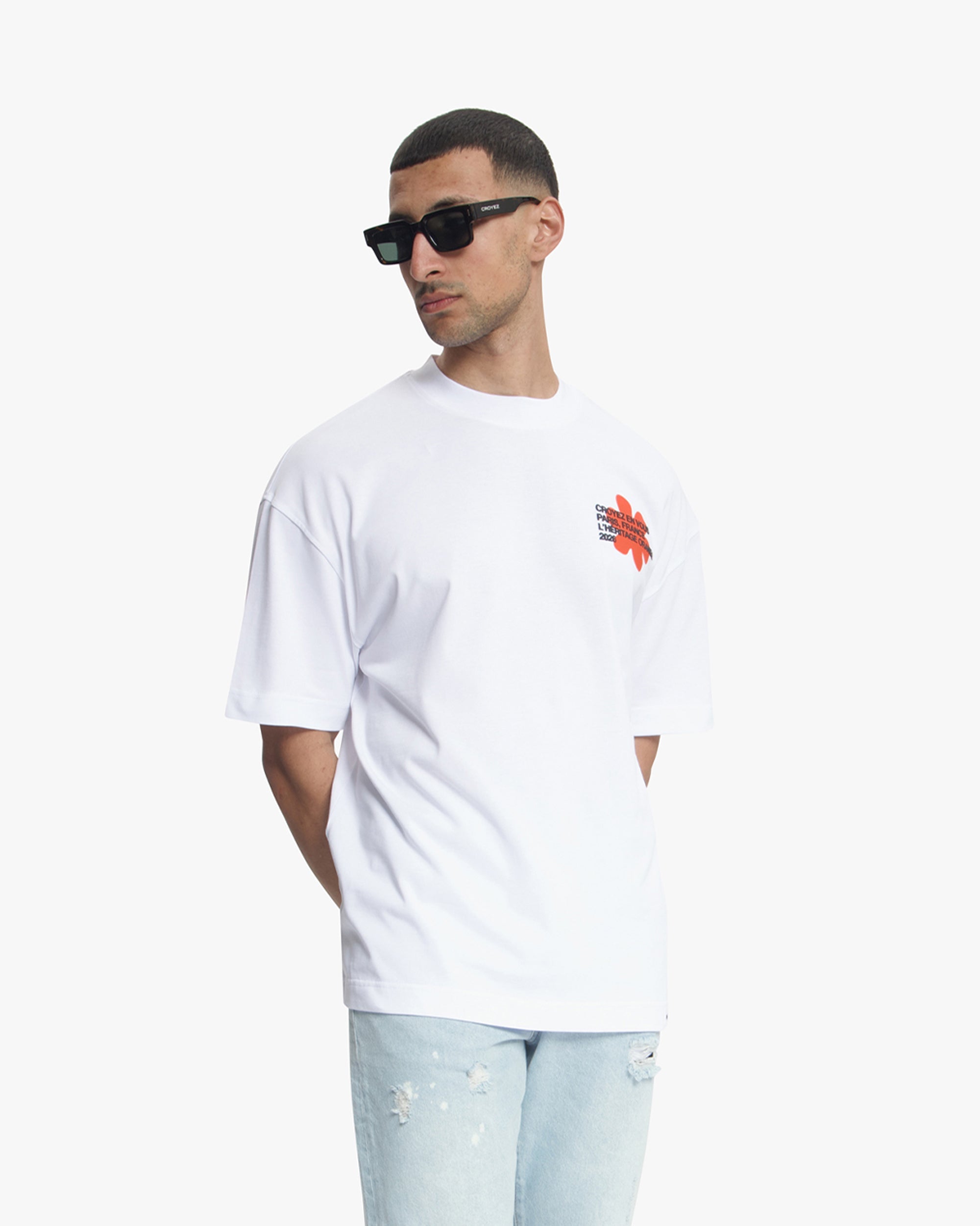 Croyez Silhoutte T-Shirt- Orange