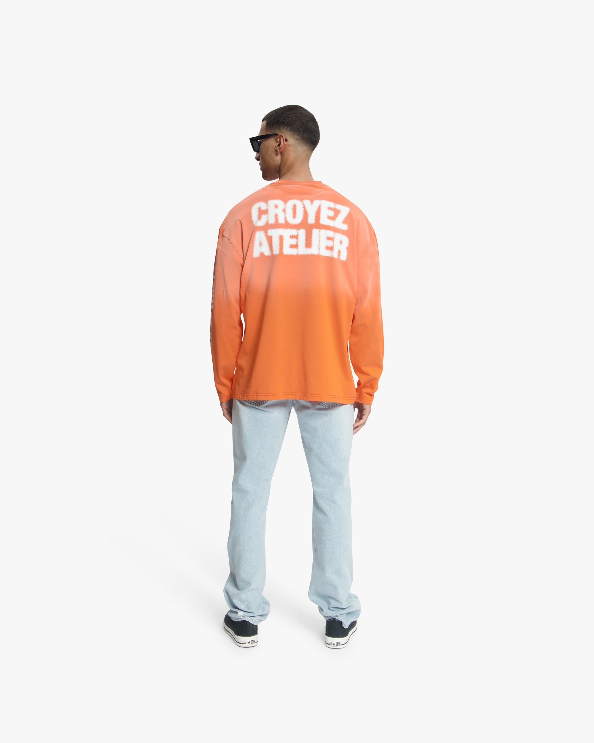 Croyez Sprayed Atelier Longsleeve- Orange
