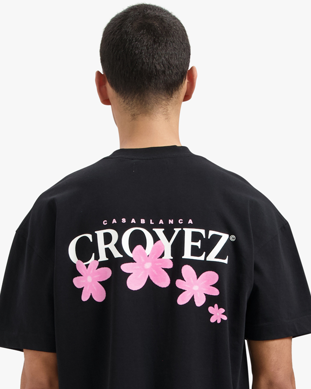 Croyez Botanique T-shirt- Black/Pink