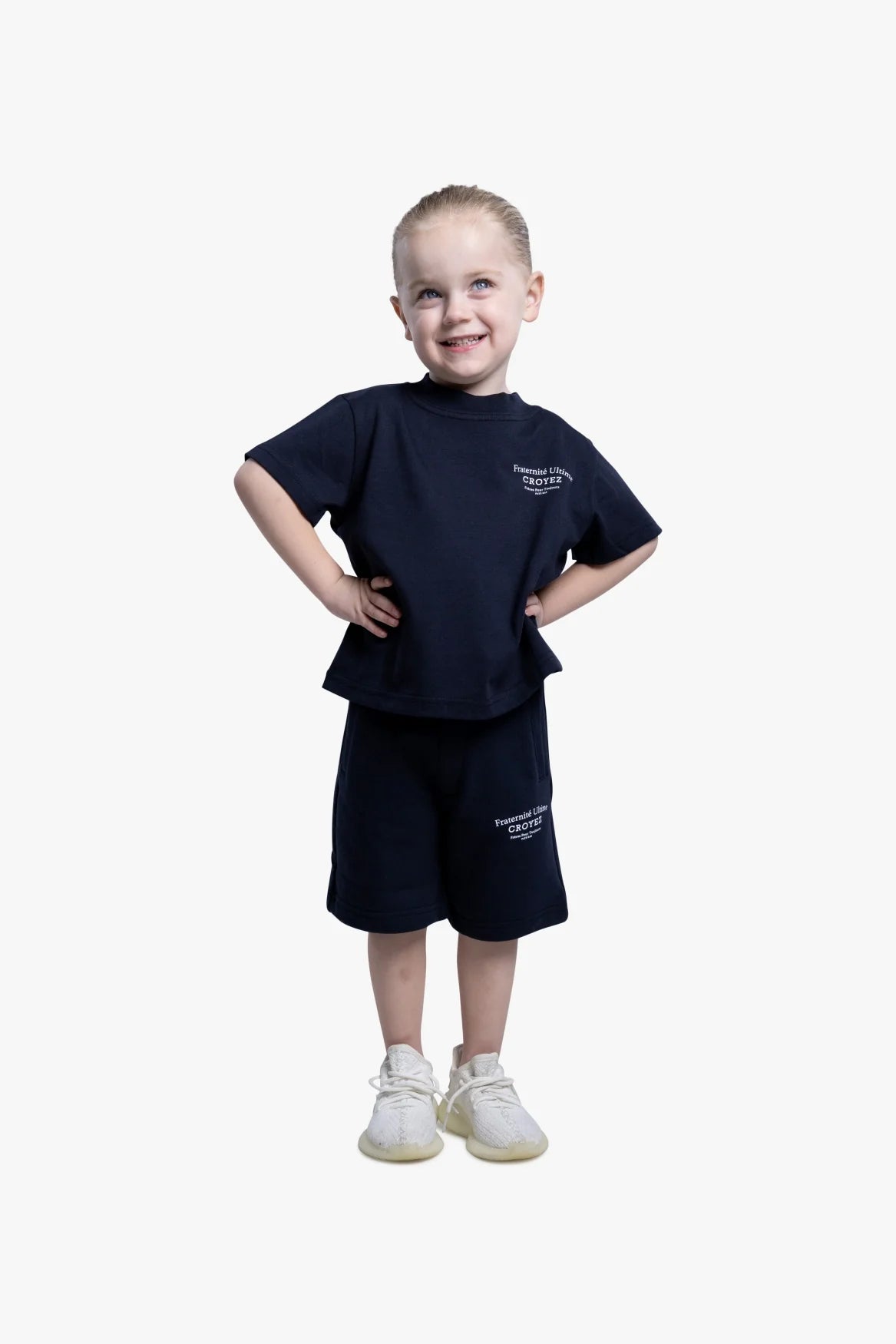 Croyez Mini Fraternite Shorts- Navy