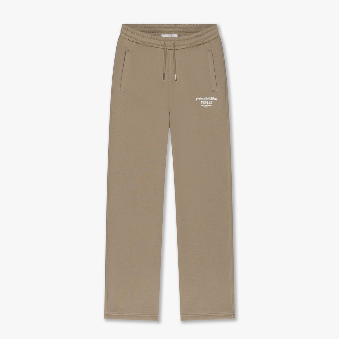 Croyez Women Fraternite Straight Leg Sweatpants- Sand
