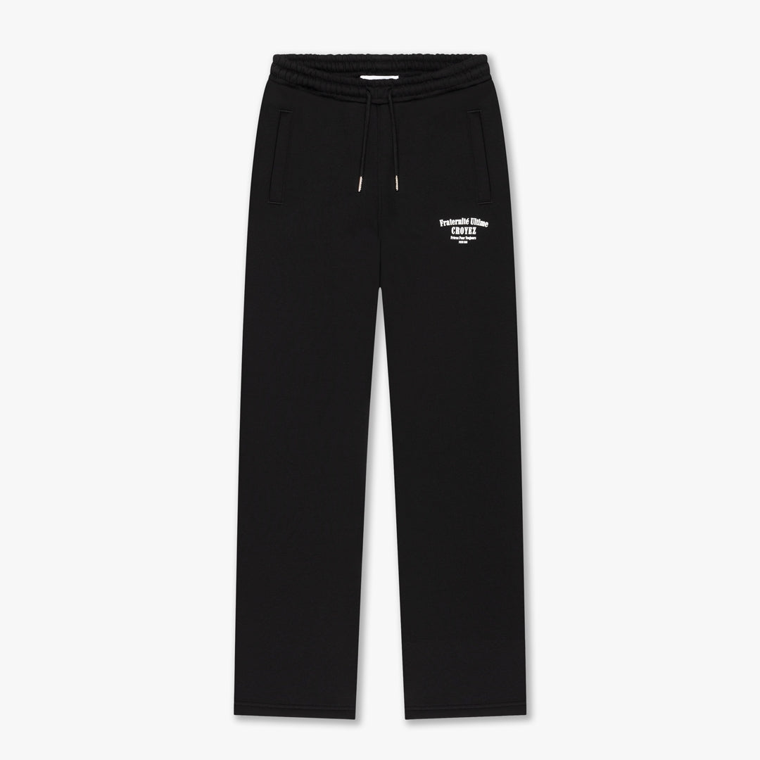 Croyez Women Fraternite Straight Leg Sweatpants- Black