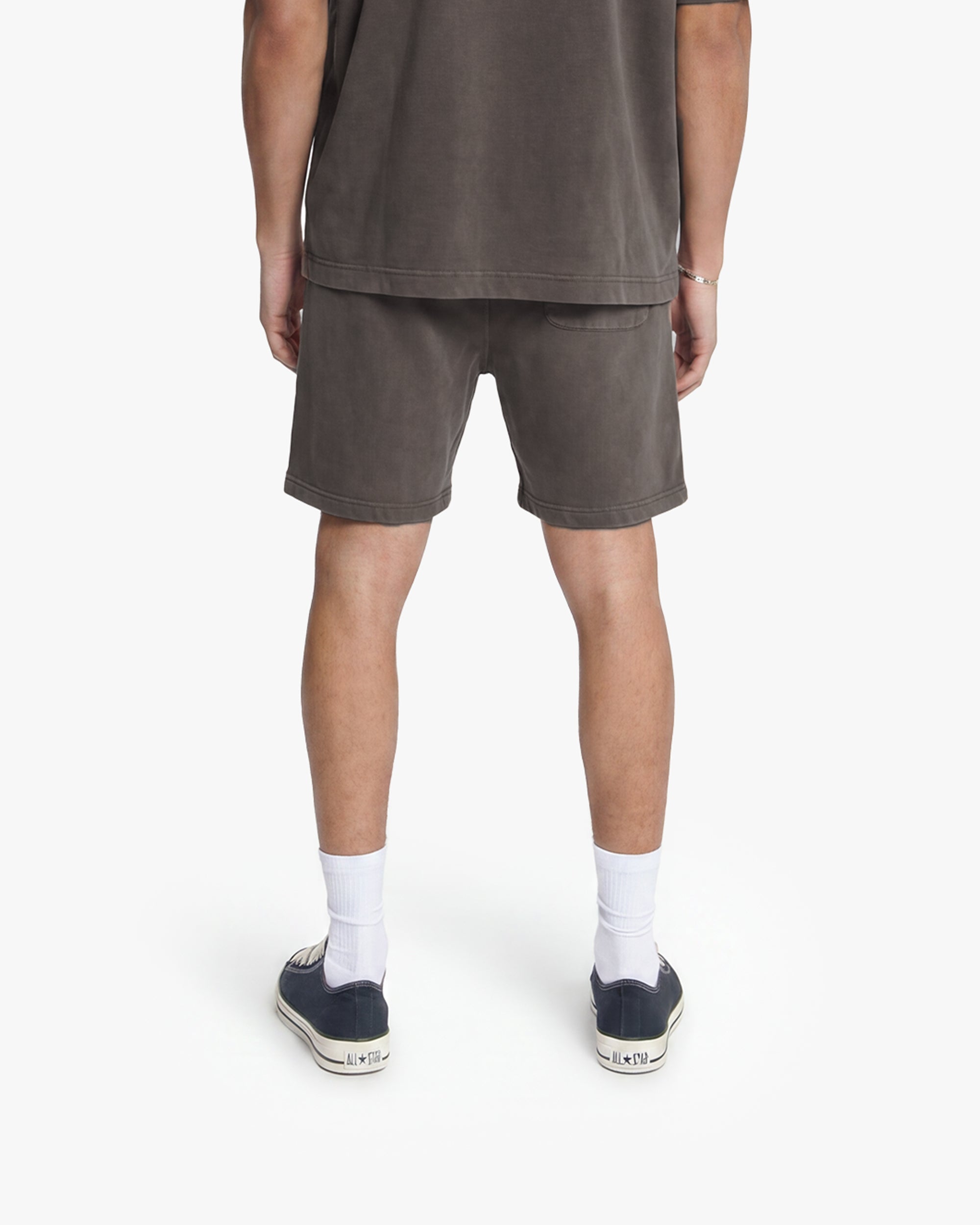 Croyez Contour De La Fleur Shorts- Washed Brown