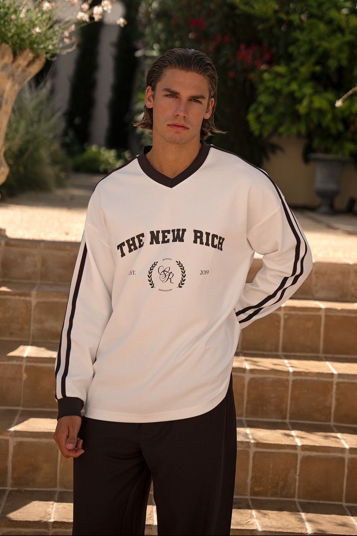 Super Rich Kids Jersey The New Rich - Off White/Brown