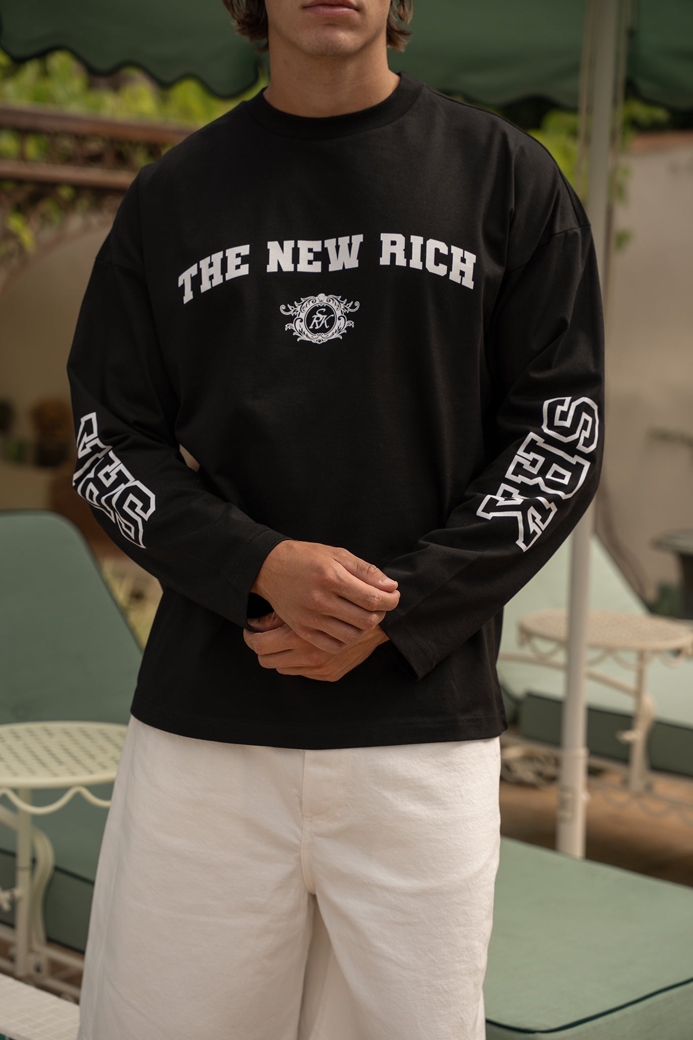 Super Rich Kids The New Rich Longsleeve Tee - Black