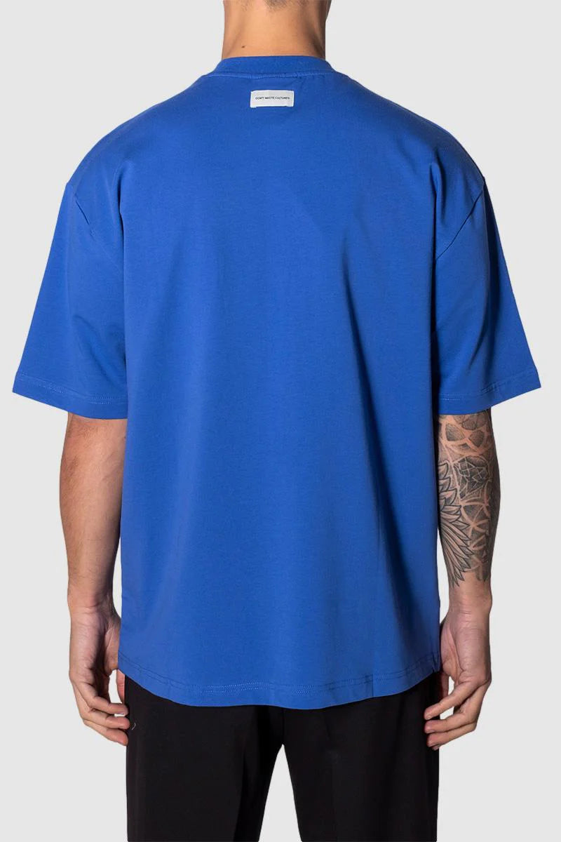 Don't Waste Culture Nino T-shirt Klein Blauw