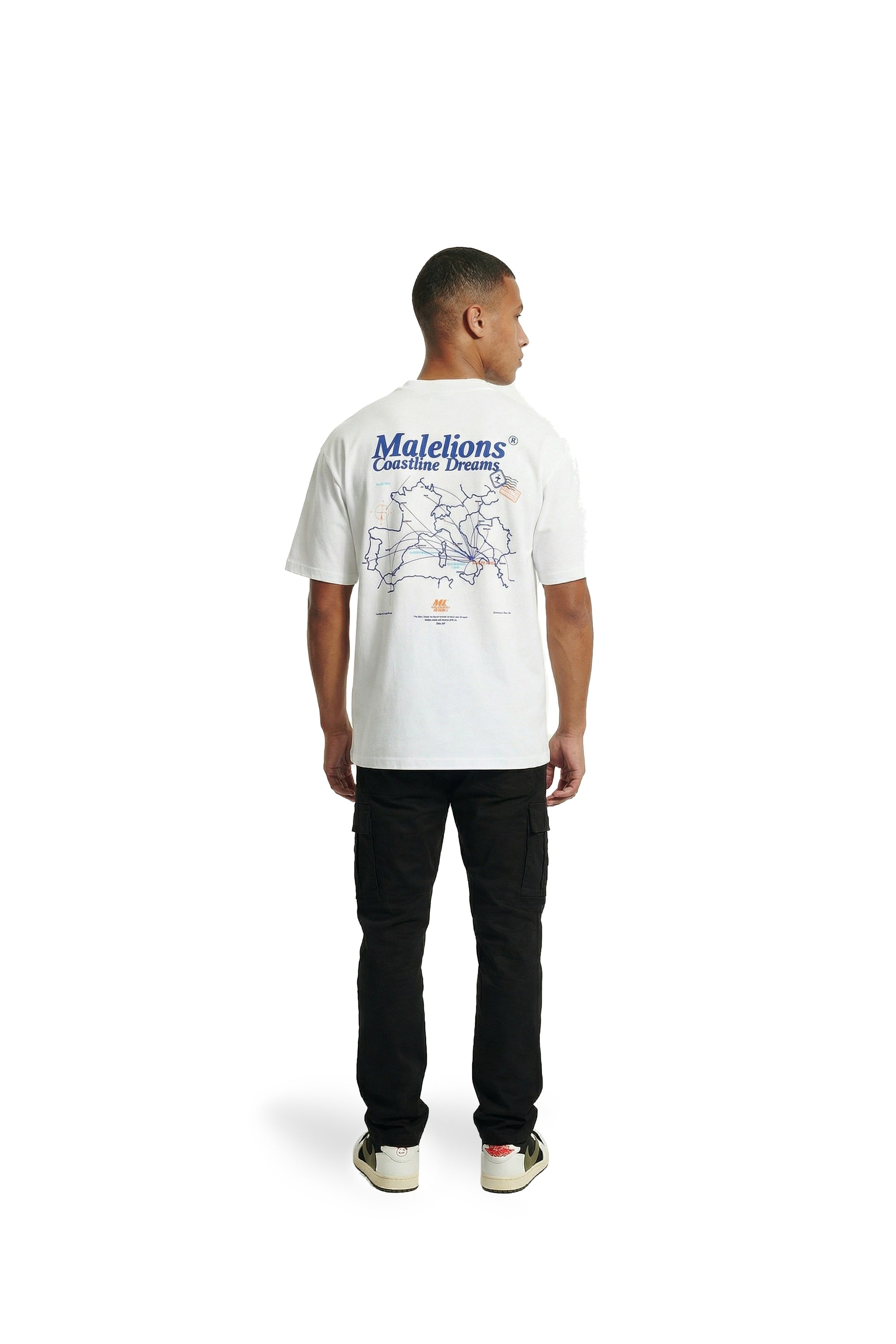 Malelions Men Coastline T-Shirt - White