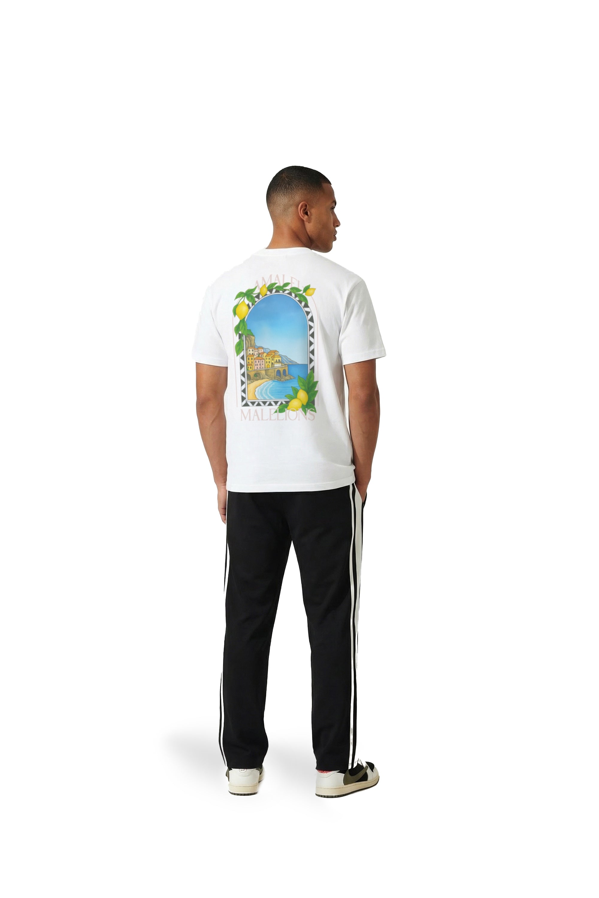 Malelions Men Amalfi Window T-Shirt- White