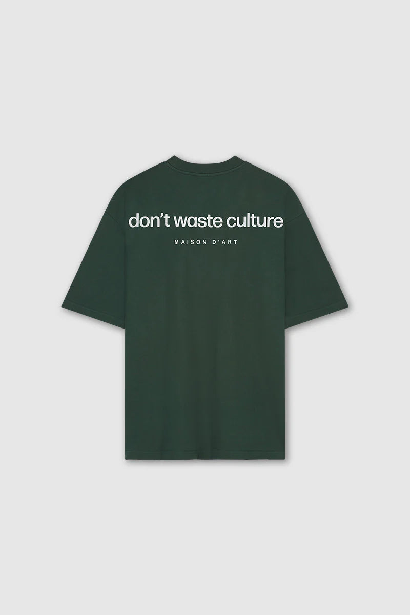 Don't Waste Culture Martin T-shirt Forest Groen