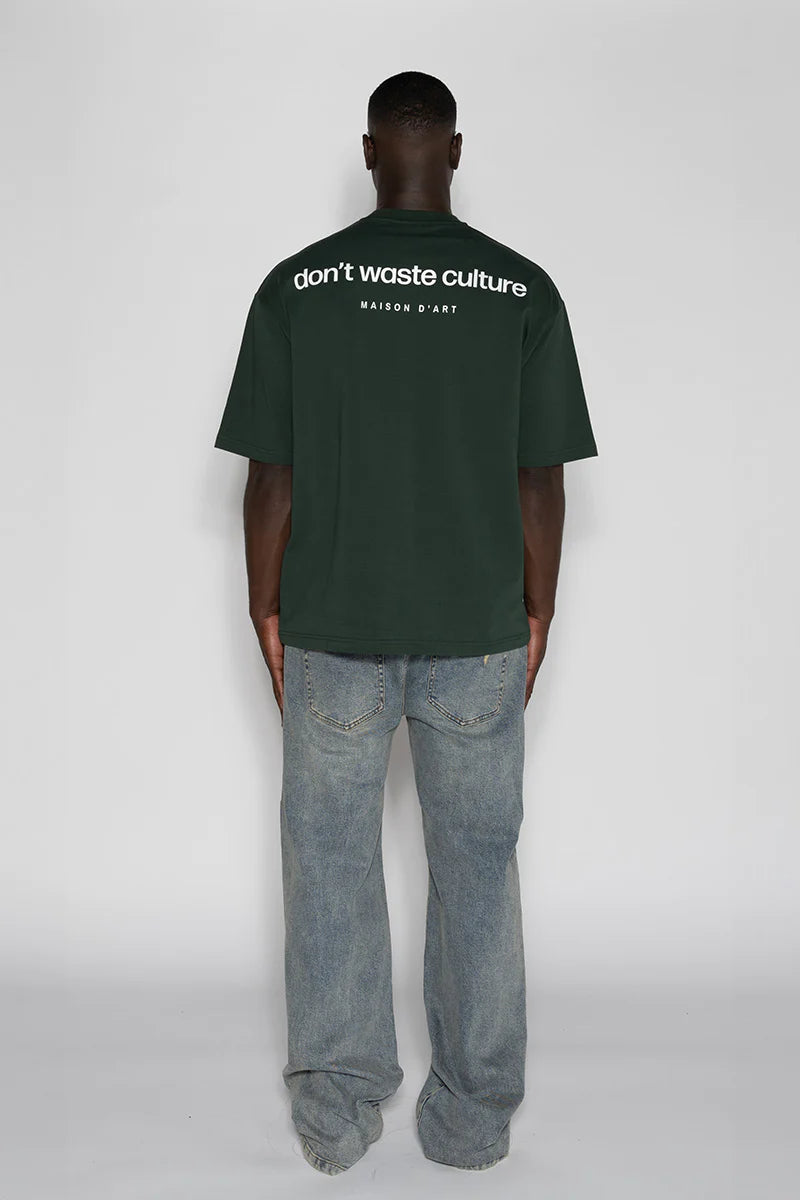 Don't Waste Culture Martin T-shirt Forest Groen