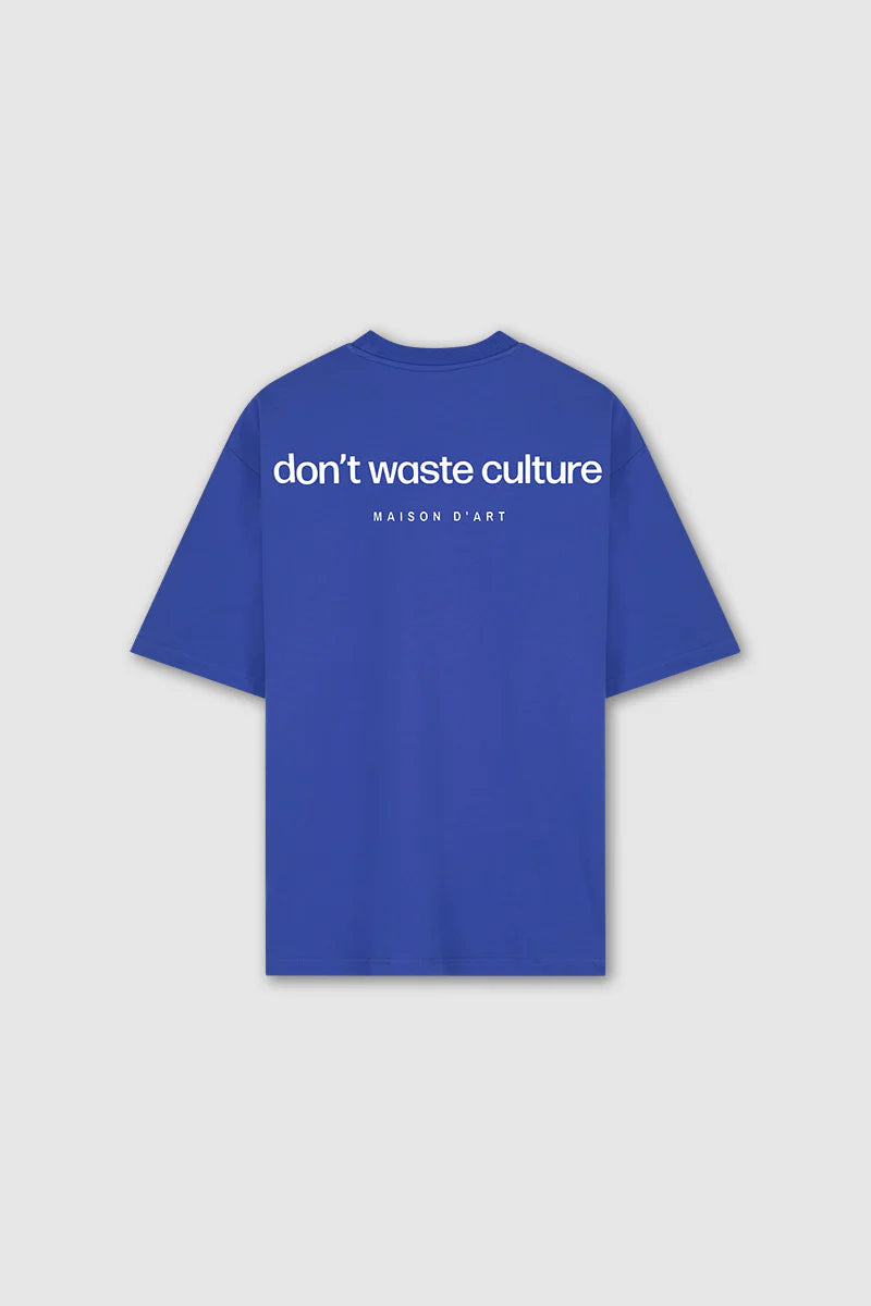 Don't Waste Culture Sara T-shirt Klein Blauw