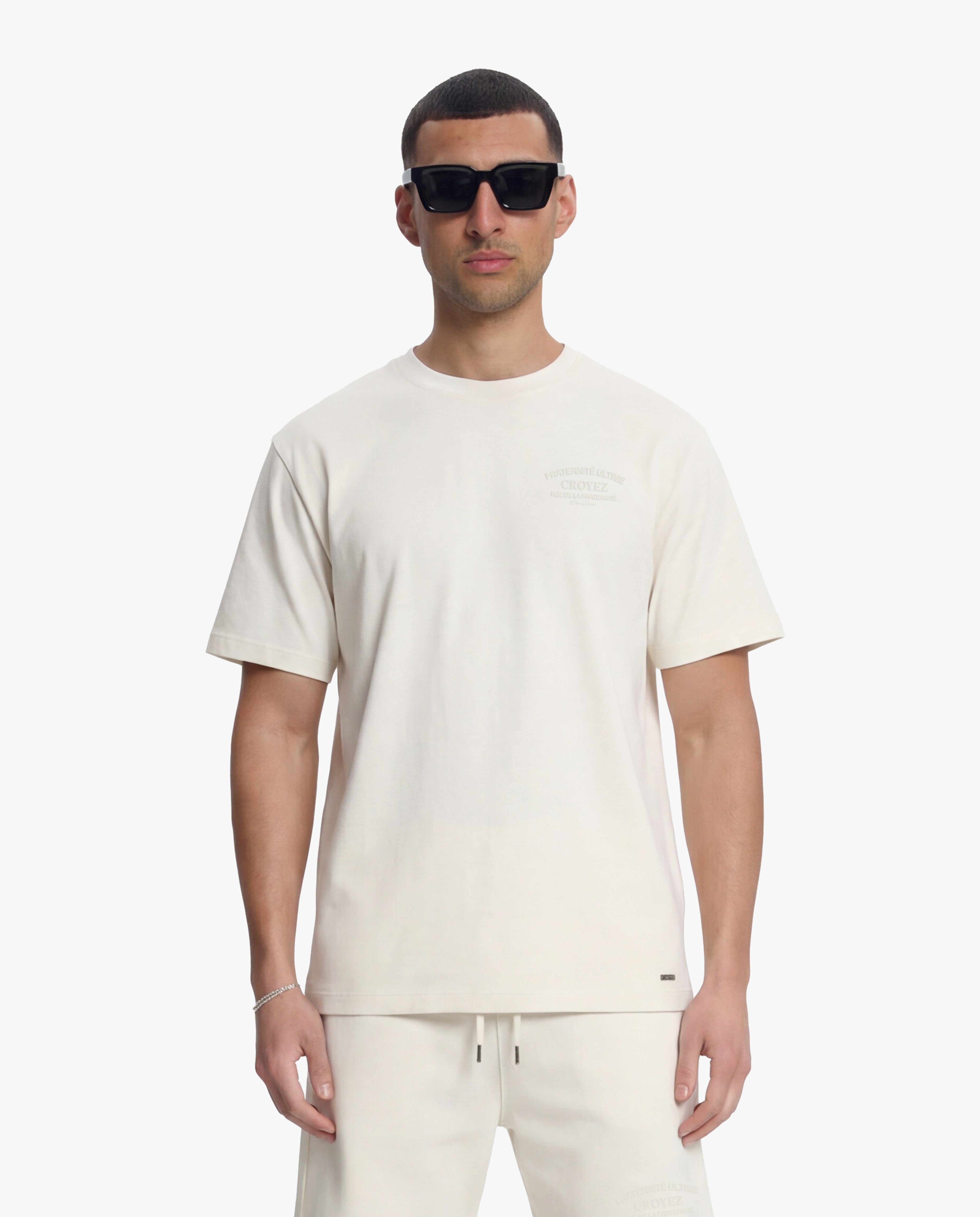 Croyez Original Fraternite T-Shirt- Off-White