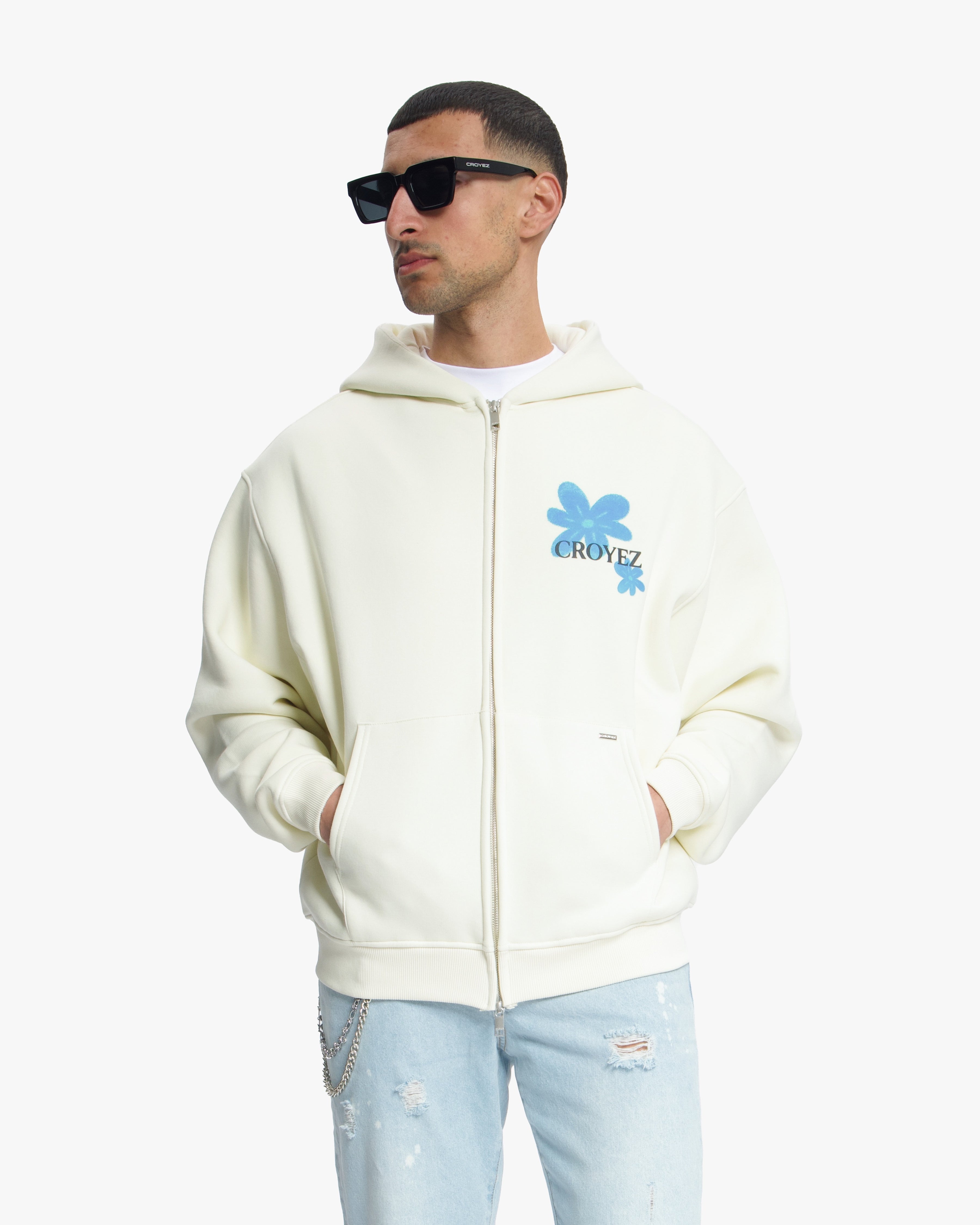 Croyez Botanique Zip Hoodie - Off-White