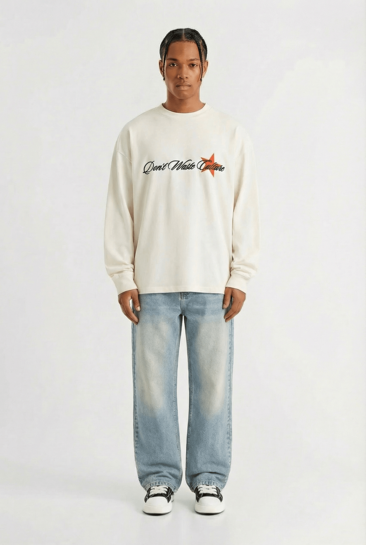 Don't Waste Culture Unisa Long Sleeve- Off White