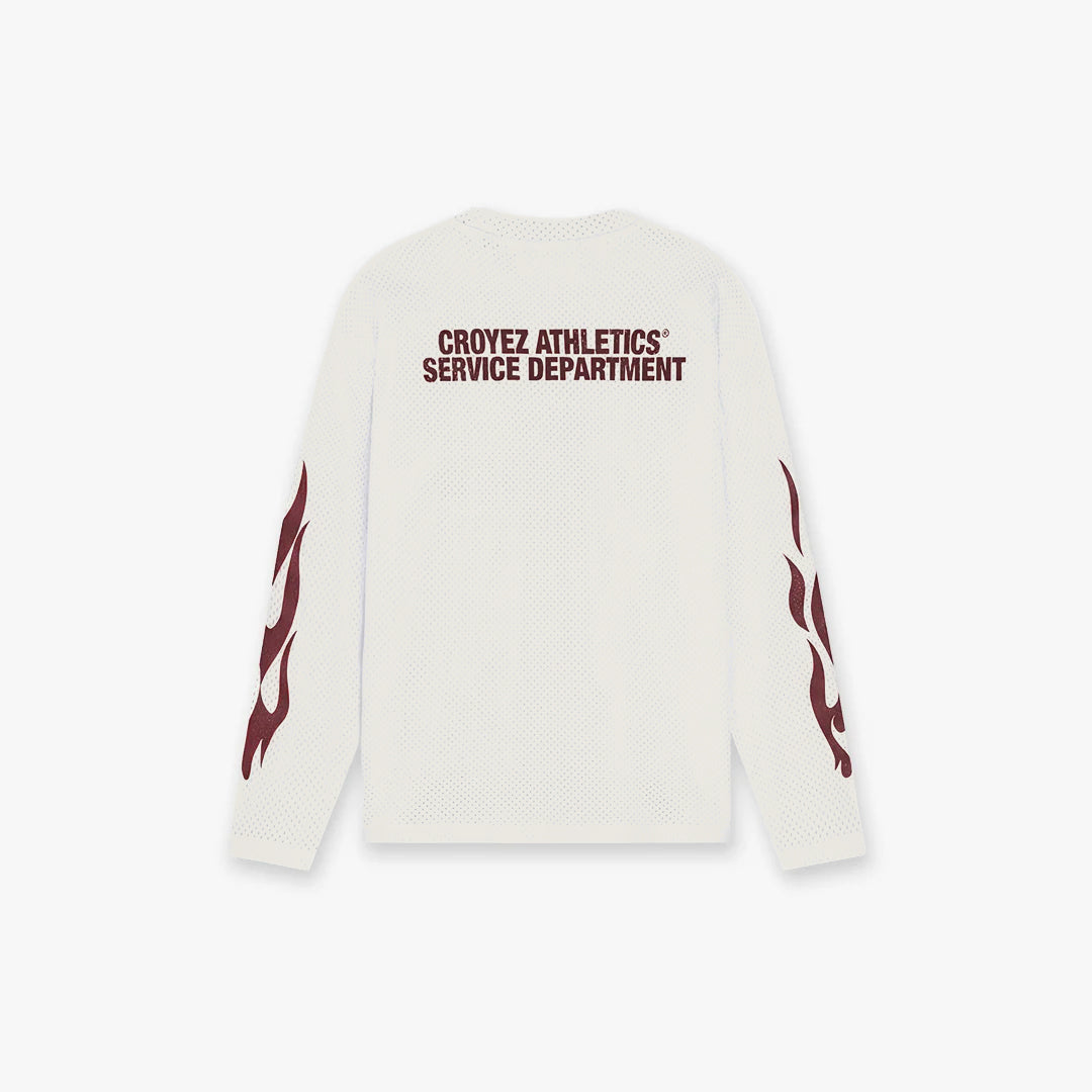 Croyez Service Dept Longsleeve- White