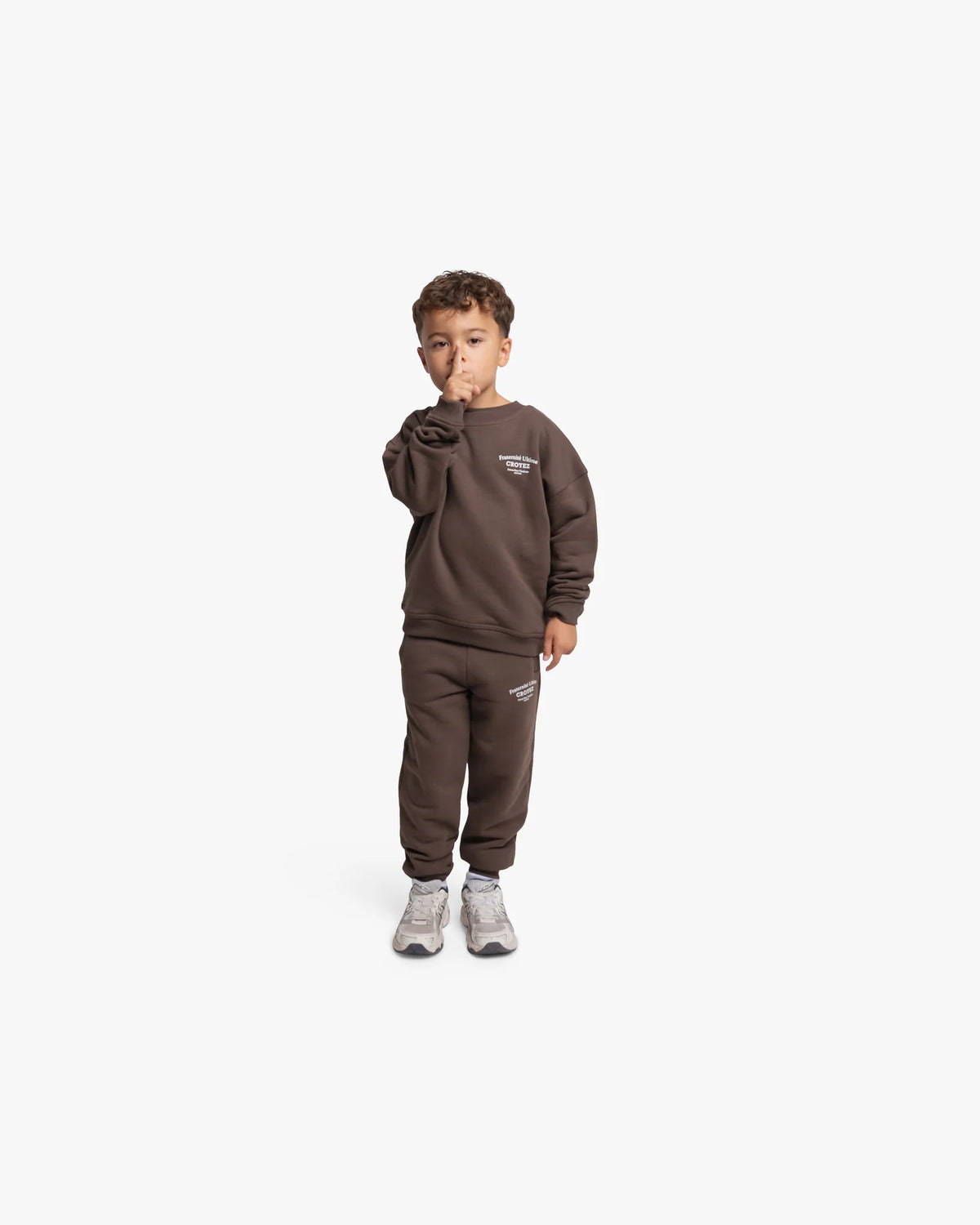 Croyez Mini Fraternité Ultime Sweatpants- Dark Brown