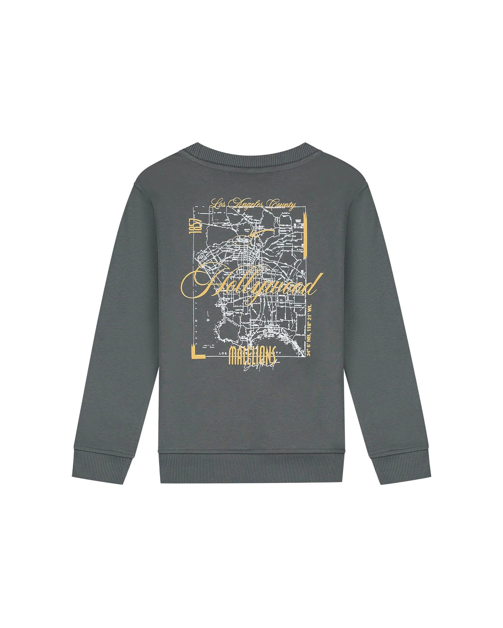 Malelions Junior Hollywood Map Sweater - Anthracite