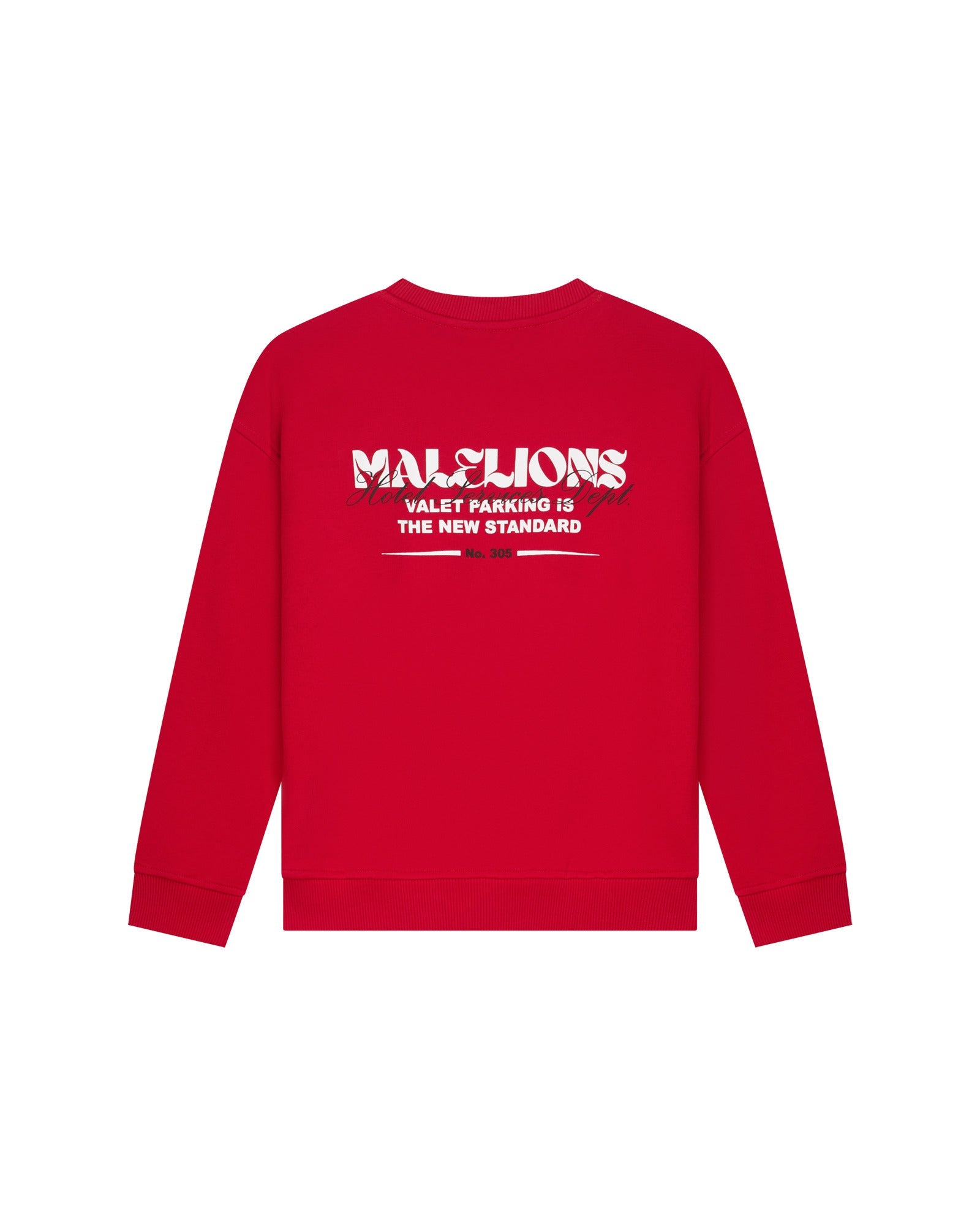 Malelions Junior Relaxed Valet Sweater - Red