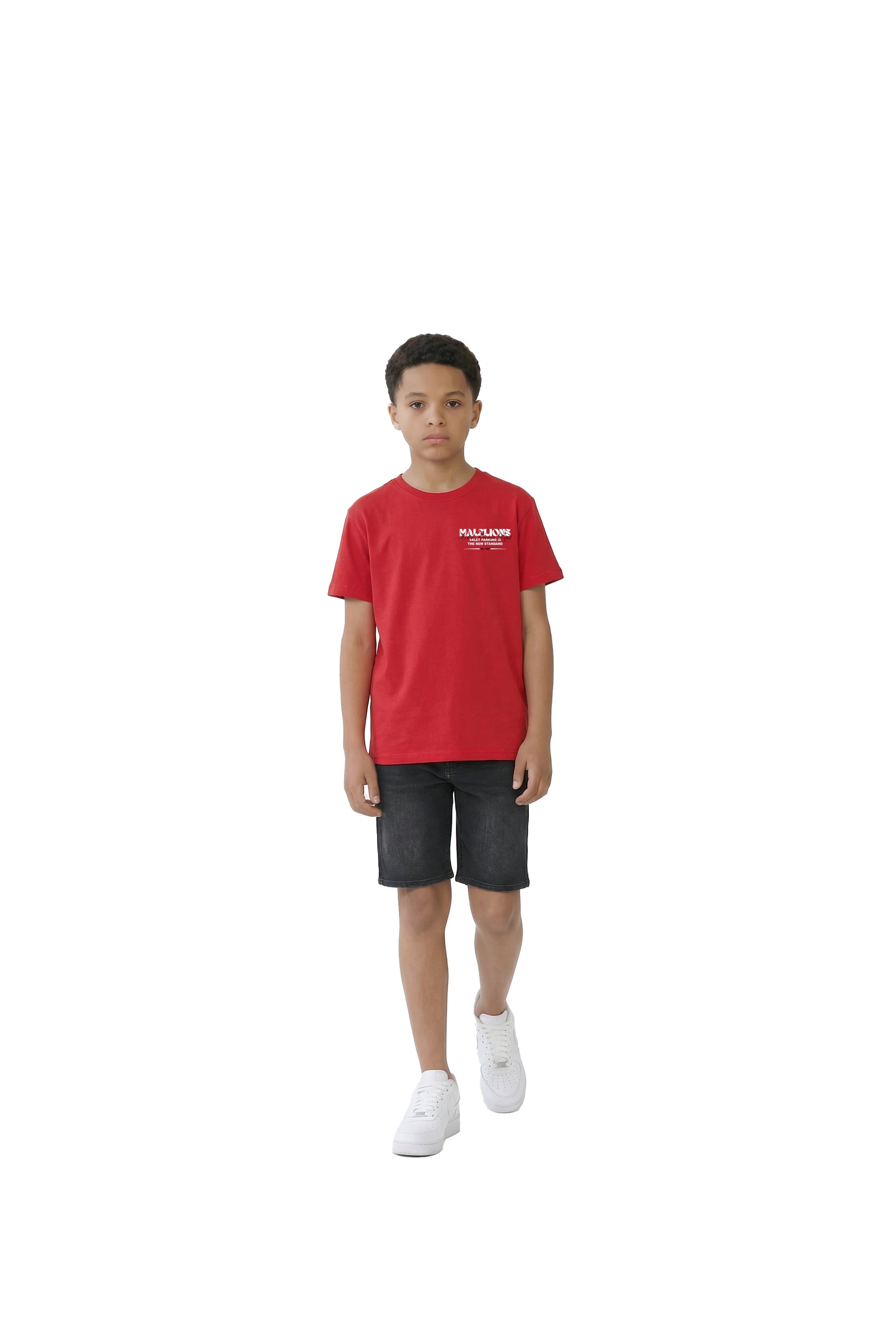 Malelions Junior Relaxed Valet T-Shirt - Red