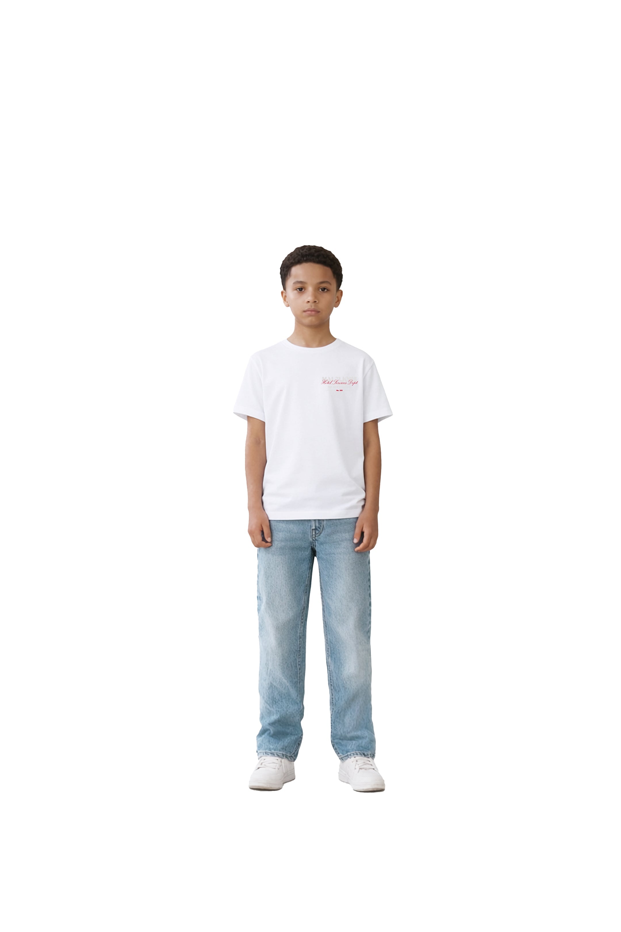 Malelions Junior Relaxed Valet T-Shirt - White