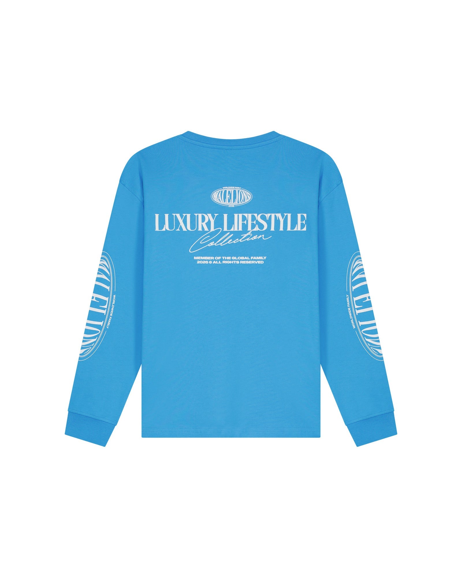 Malelions Junior Relaxed Lifestyle Longsleeve - Blue