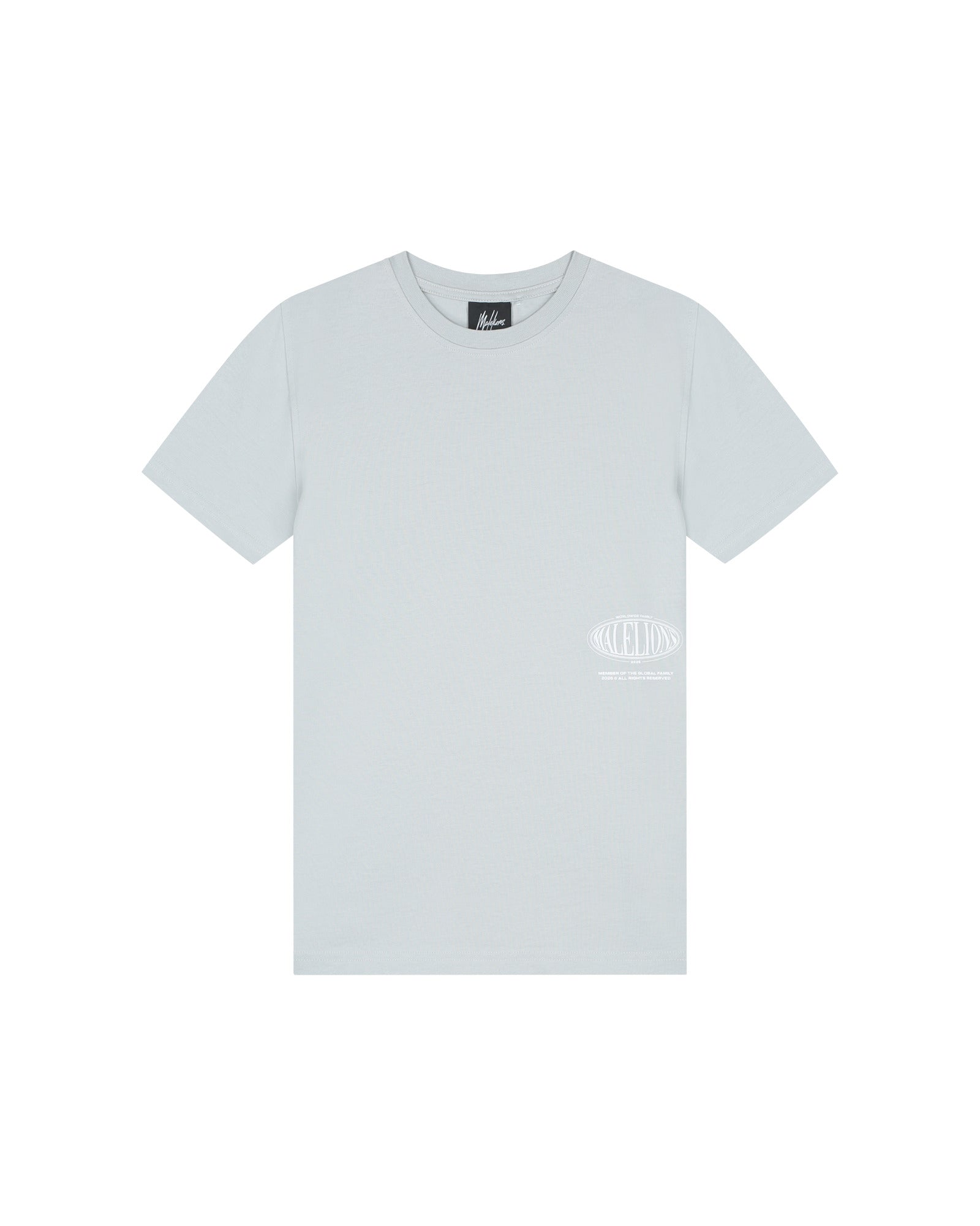 Malelions Junior Relaxed White Heron T-Shirt - Ocean Grey